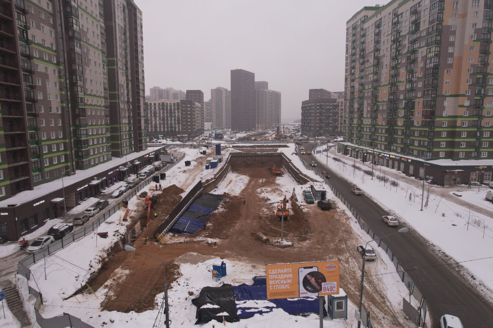 видео с коптера, тоннель, путилково,