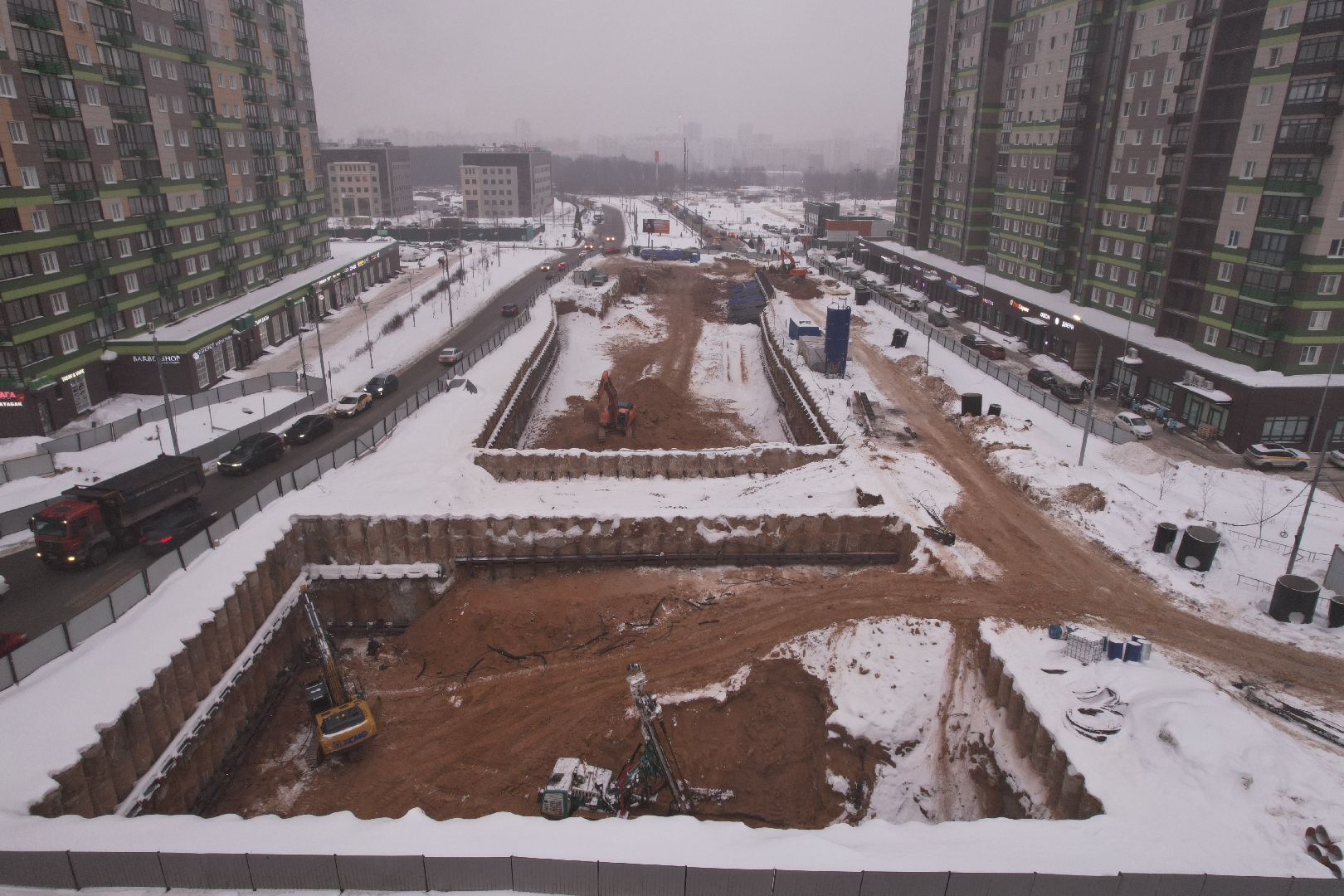 видео с коптера, тоннель, путилково,