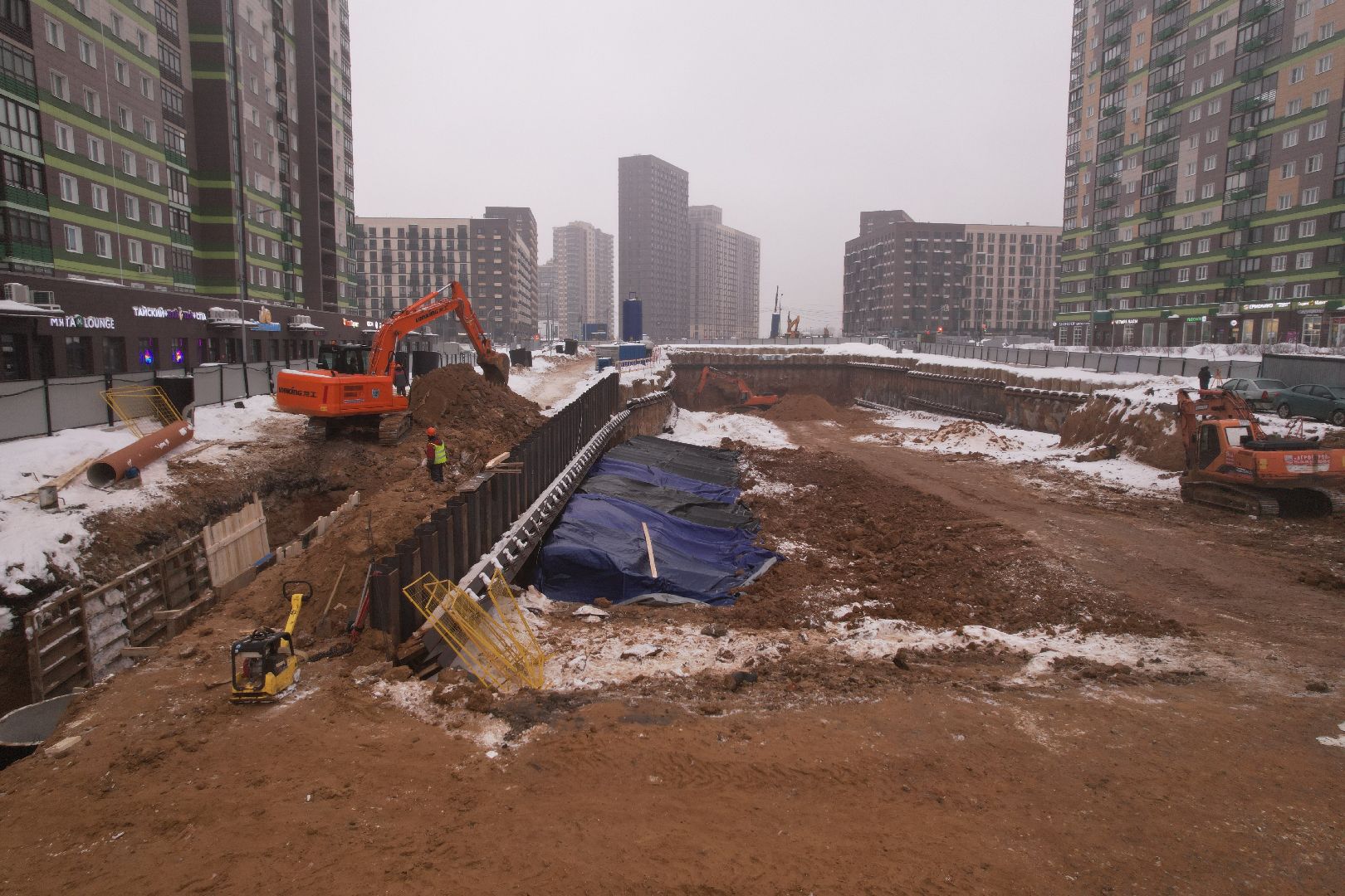 видео с коптера, тоннель, путилково,