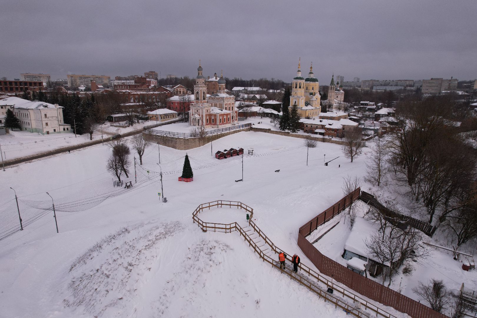 видео с коптера, туризм, серпухов,