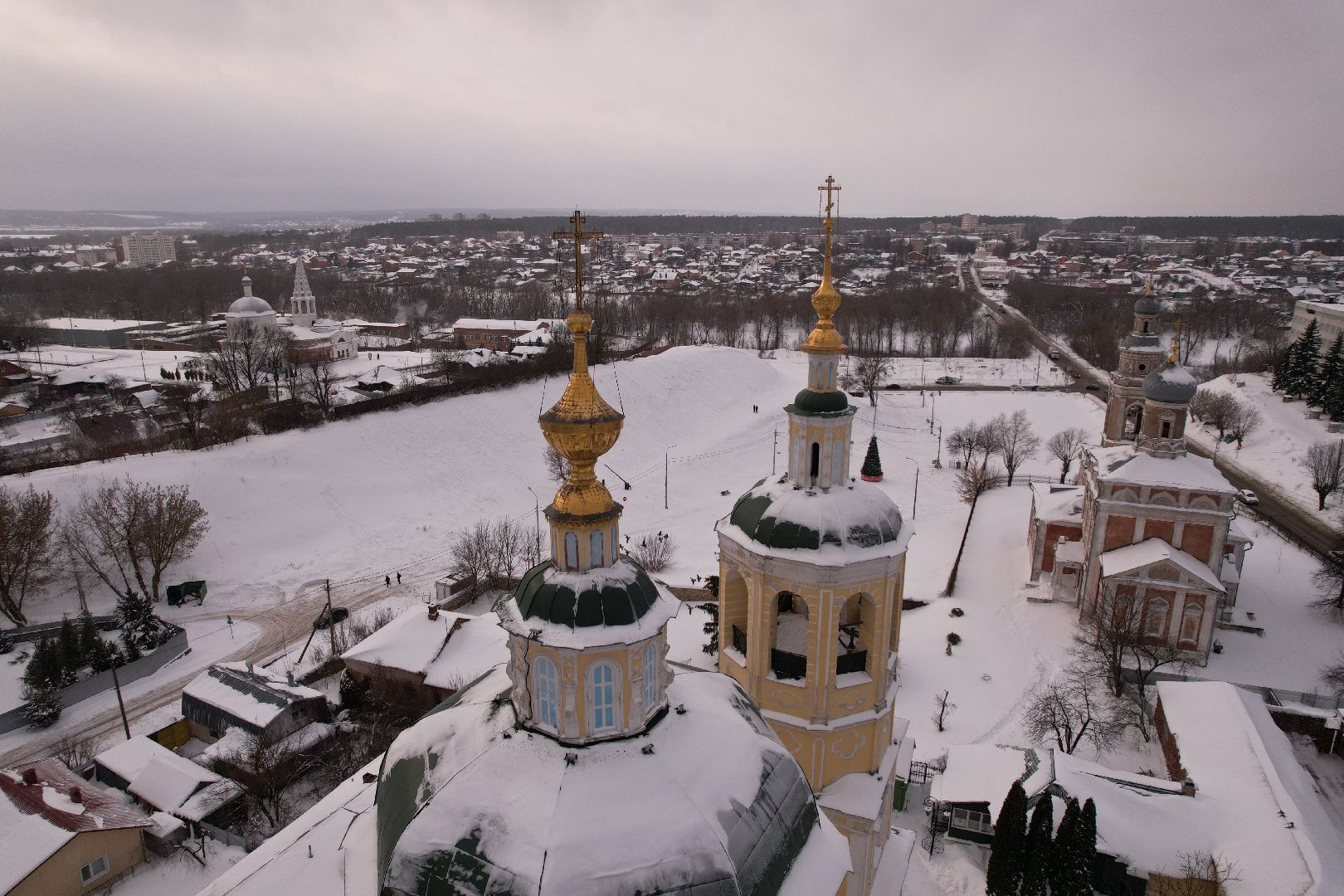 видео с коптера, туризм, серпухов,