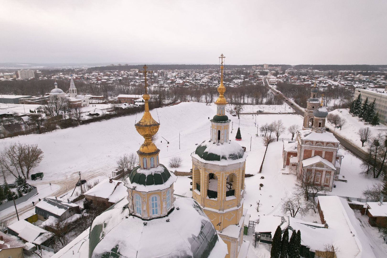 видео с коптера, туризм, серпухов,