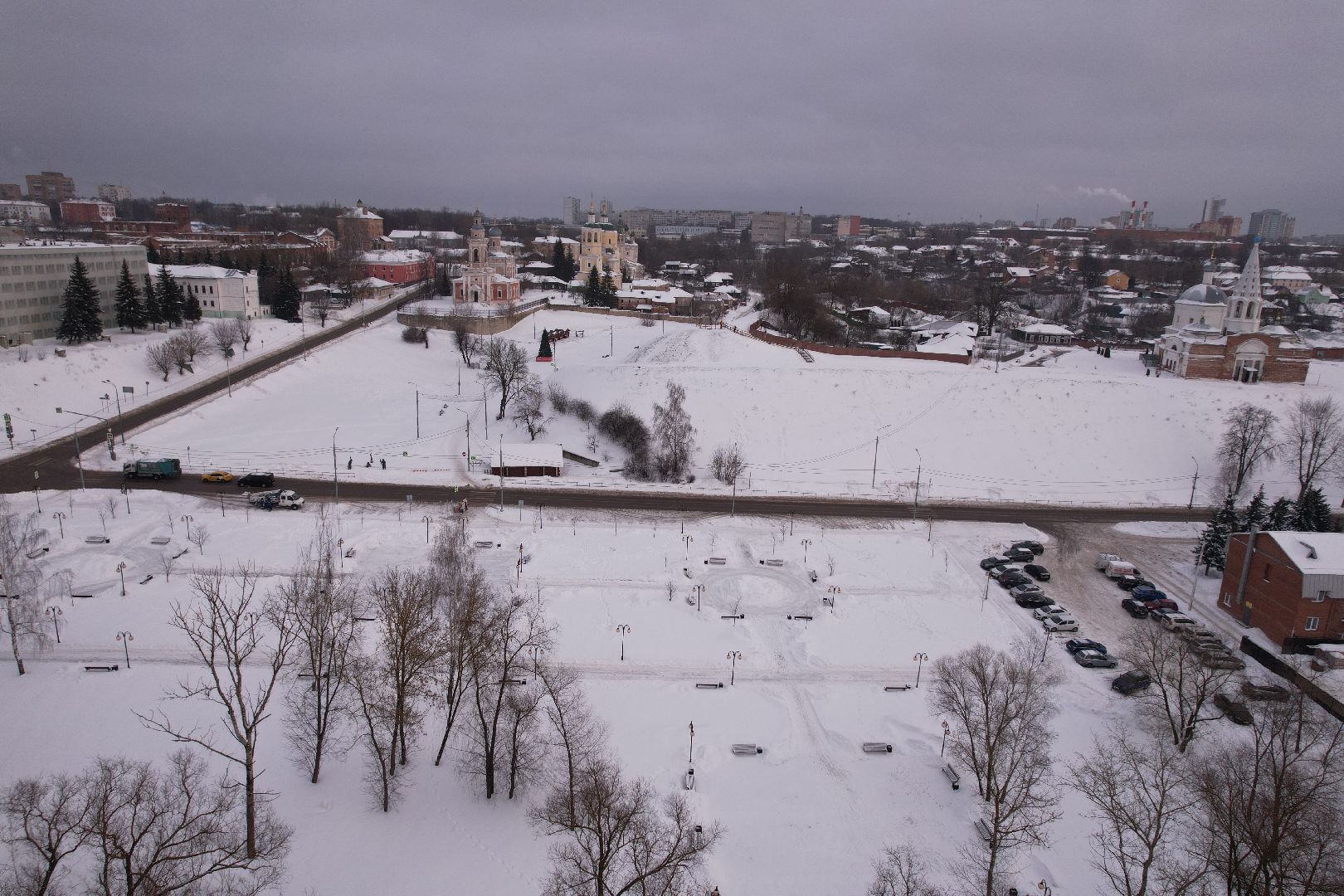 видео с коптера, туризм, серпухов,
