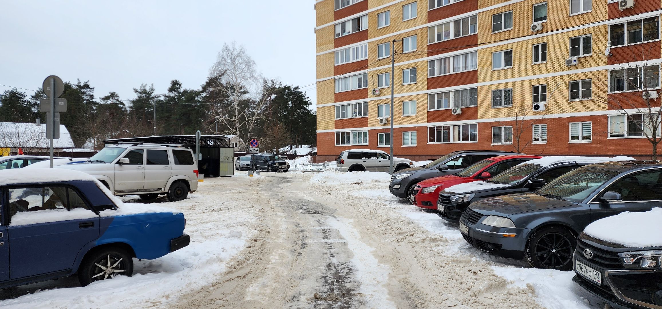 раменское, дороги, благоуйстройство, ограничение парковки у контейнерной площадки, лучистая 1,