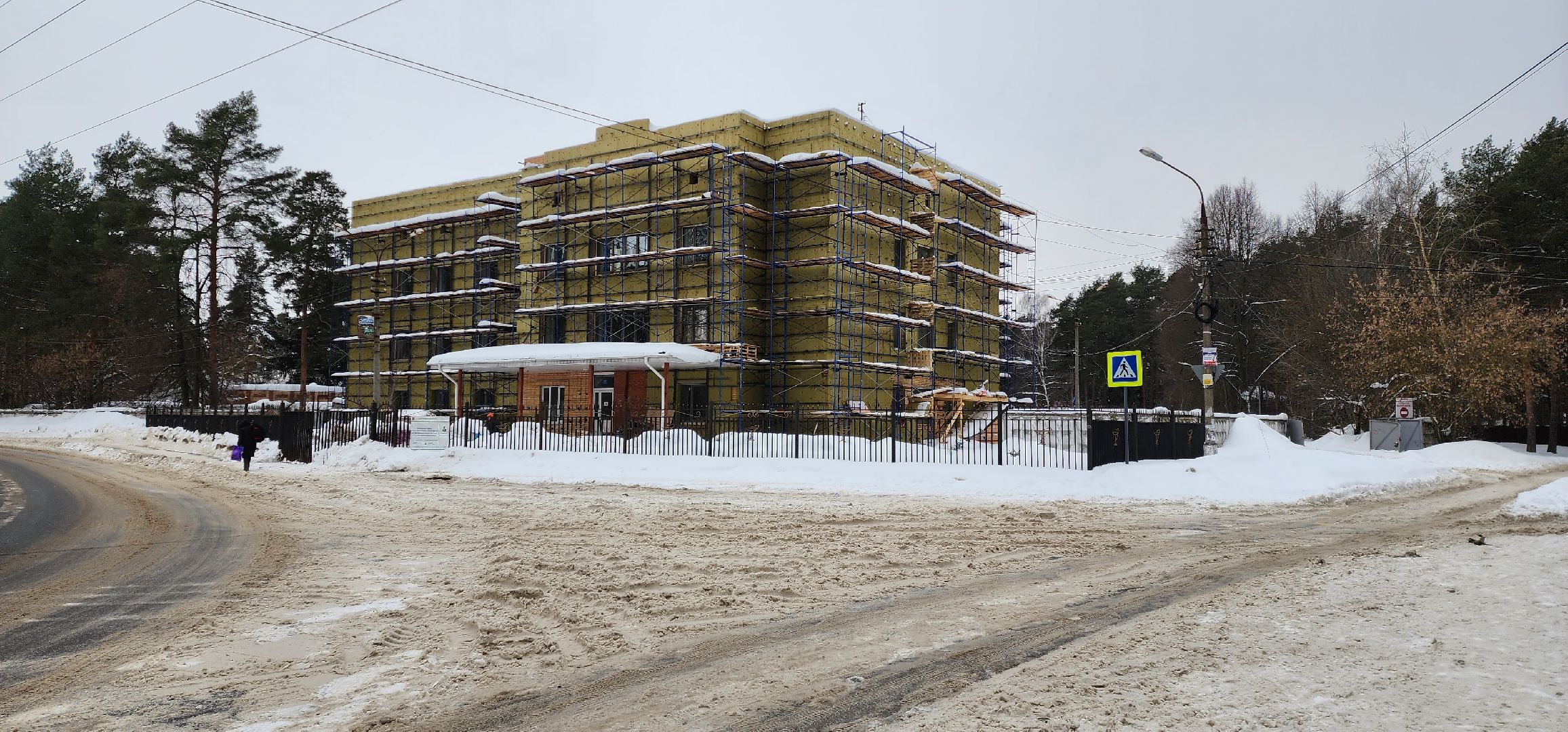 раменское, строительство, поликлиника на Высоковольтной,