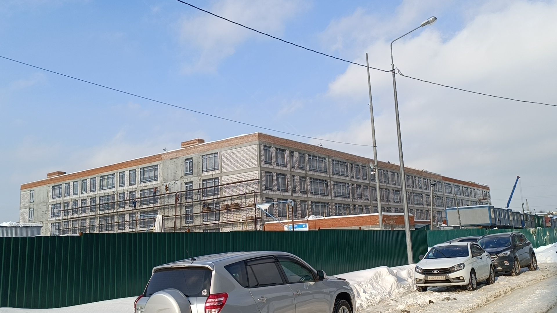 строительство, лобня, поликлиника, детский сад, школа,