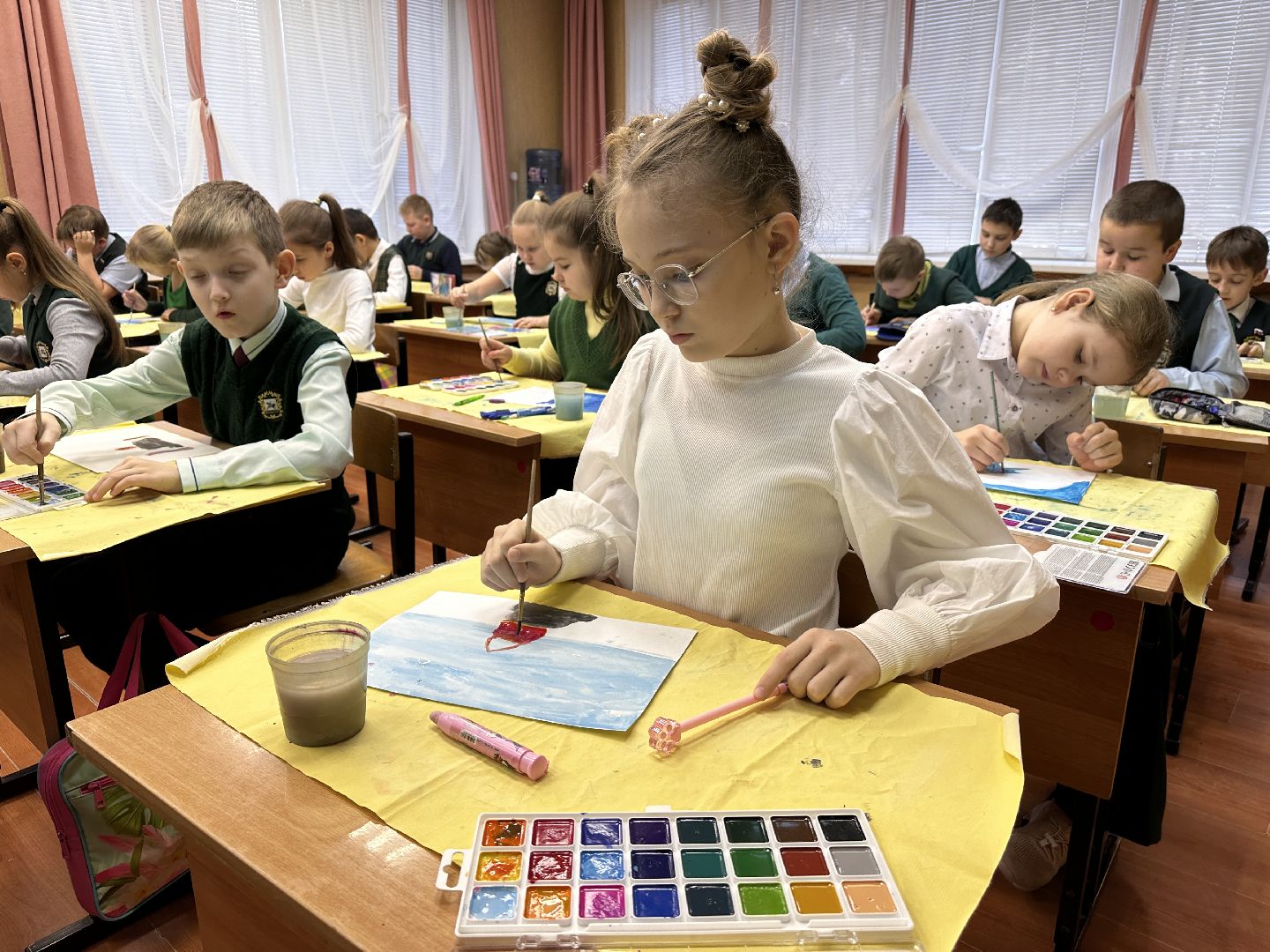 Клин, общество, дети, СВО, рисунки,