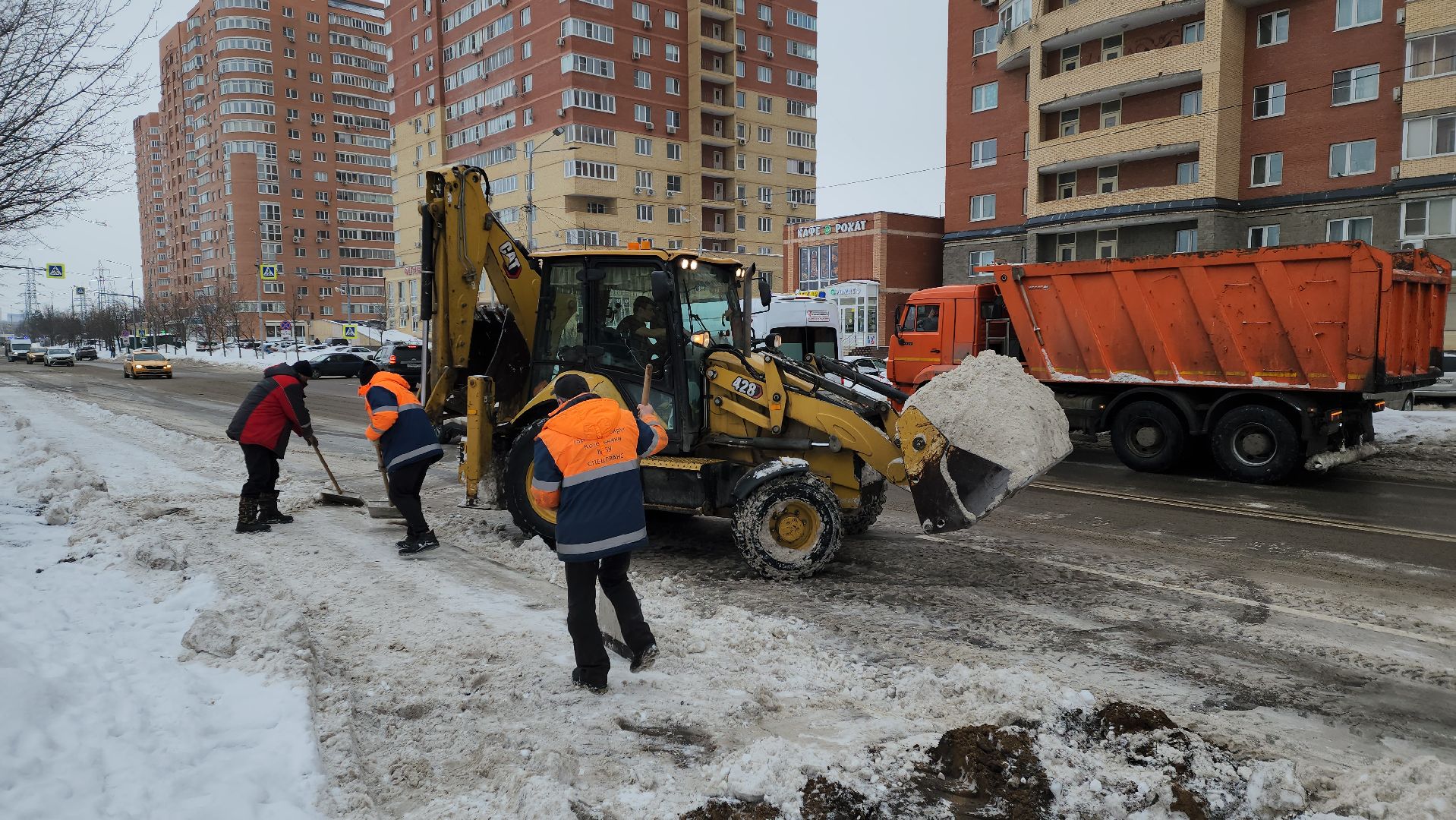уборка снега, уборка дорог,