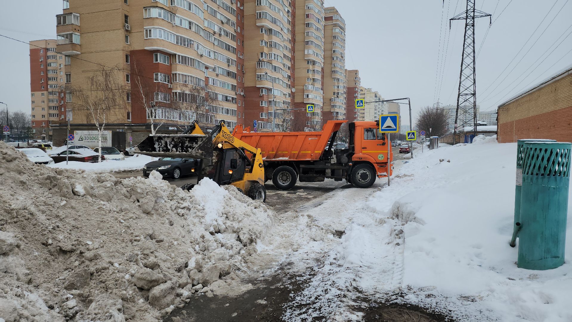 уборка снега, уборка дорог,