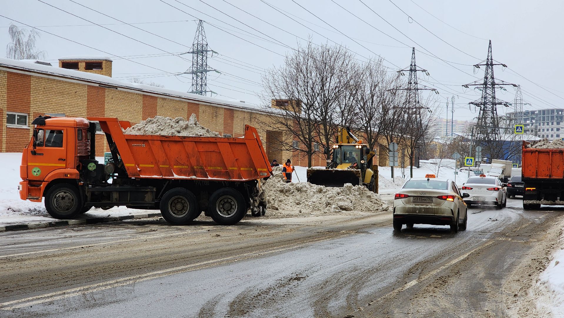 уборка снега, уборка дорог,