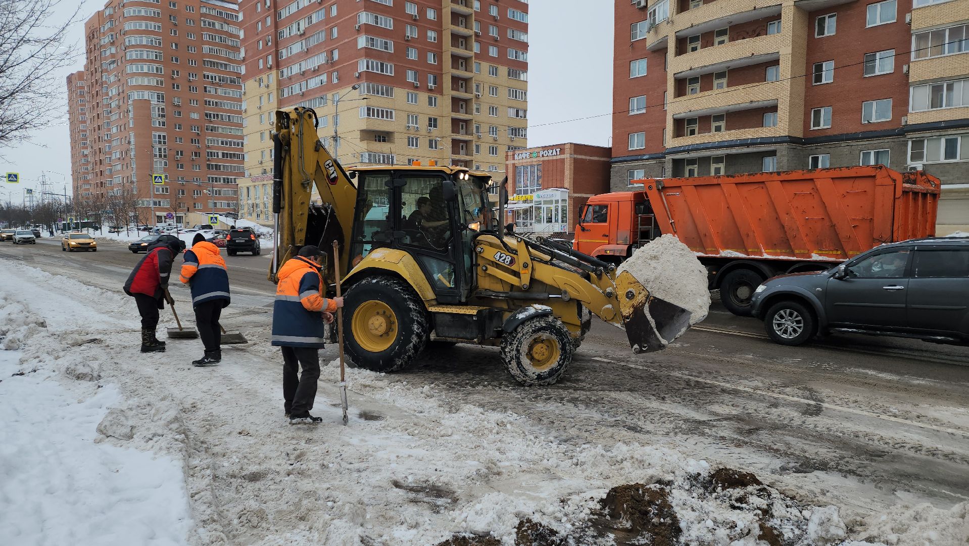 уборка снега, уборка дорог,