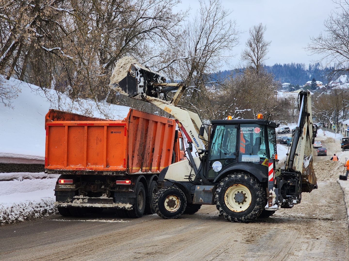 уборка дорог, уборка снега, руза, рузский городской округ, московская область, подмосковье, коммунальная техника,