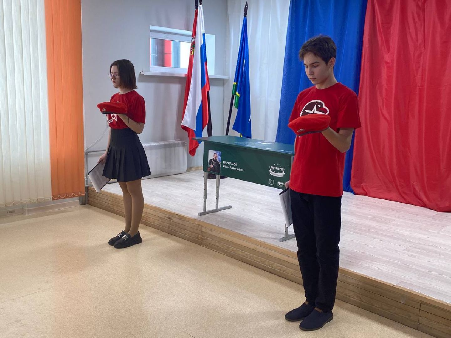 чехов, день защитника отечества, парта героя, спецоперация, открытие,