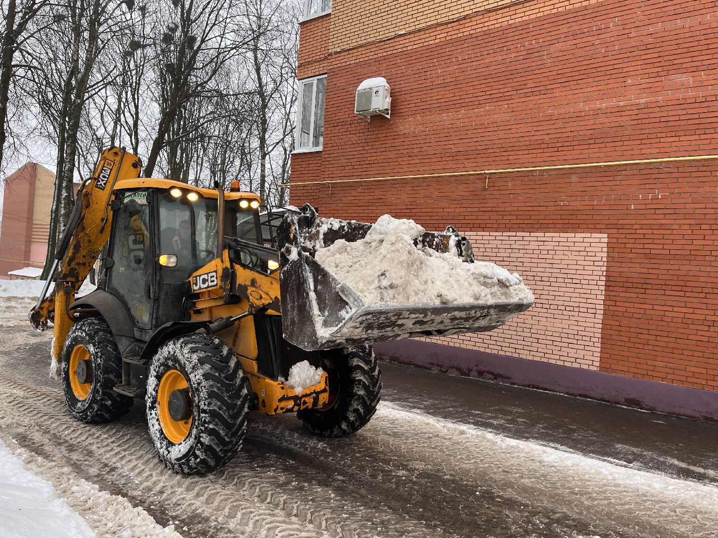 снег, шаховская, очистка снега, очистка_дворов,