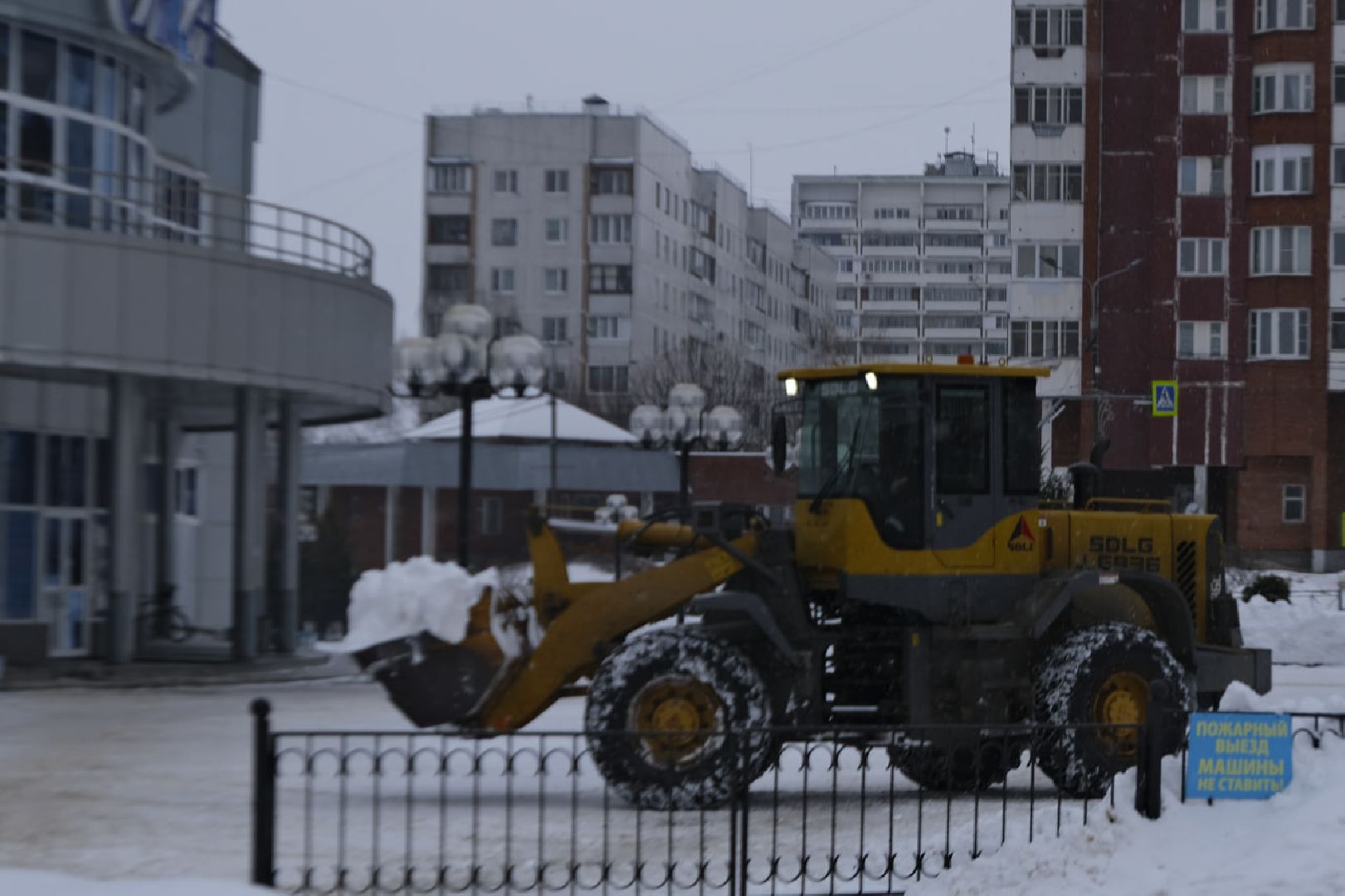 пущино, уборка снега,