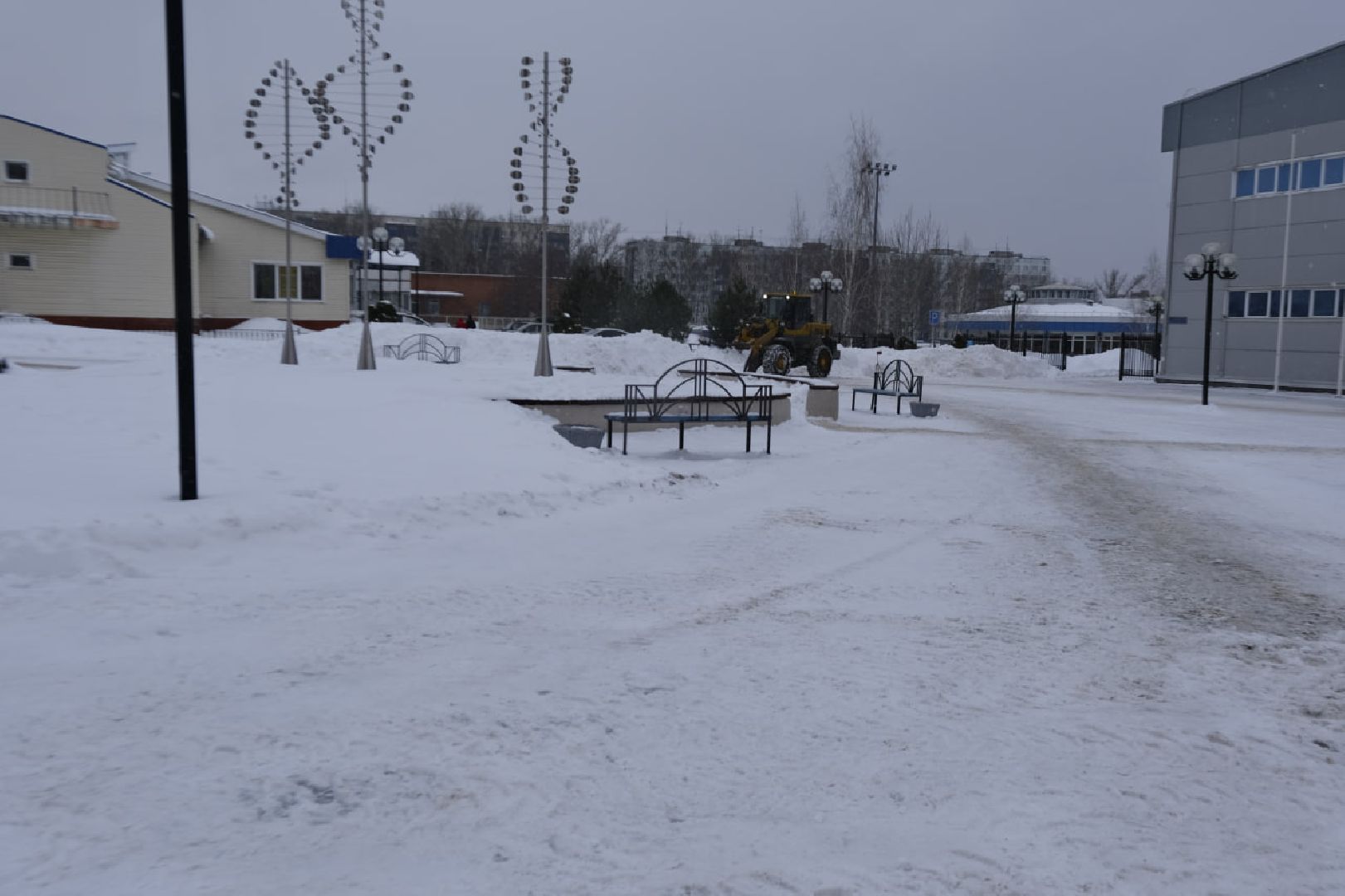 пущино, уборка снега,