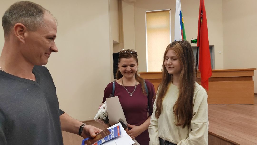 Пушкино, Пушкинский, Пушкинский округ, Вручение паспортов, мы-граждане России, паспорт РФ, молодежь, Весна в Подмосковье