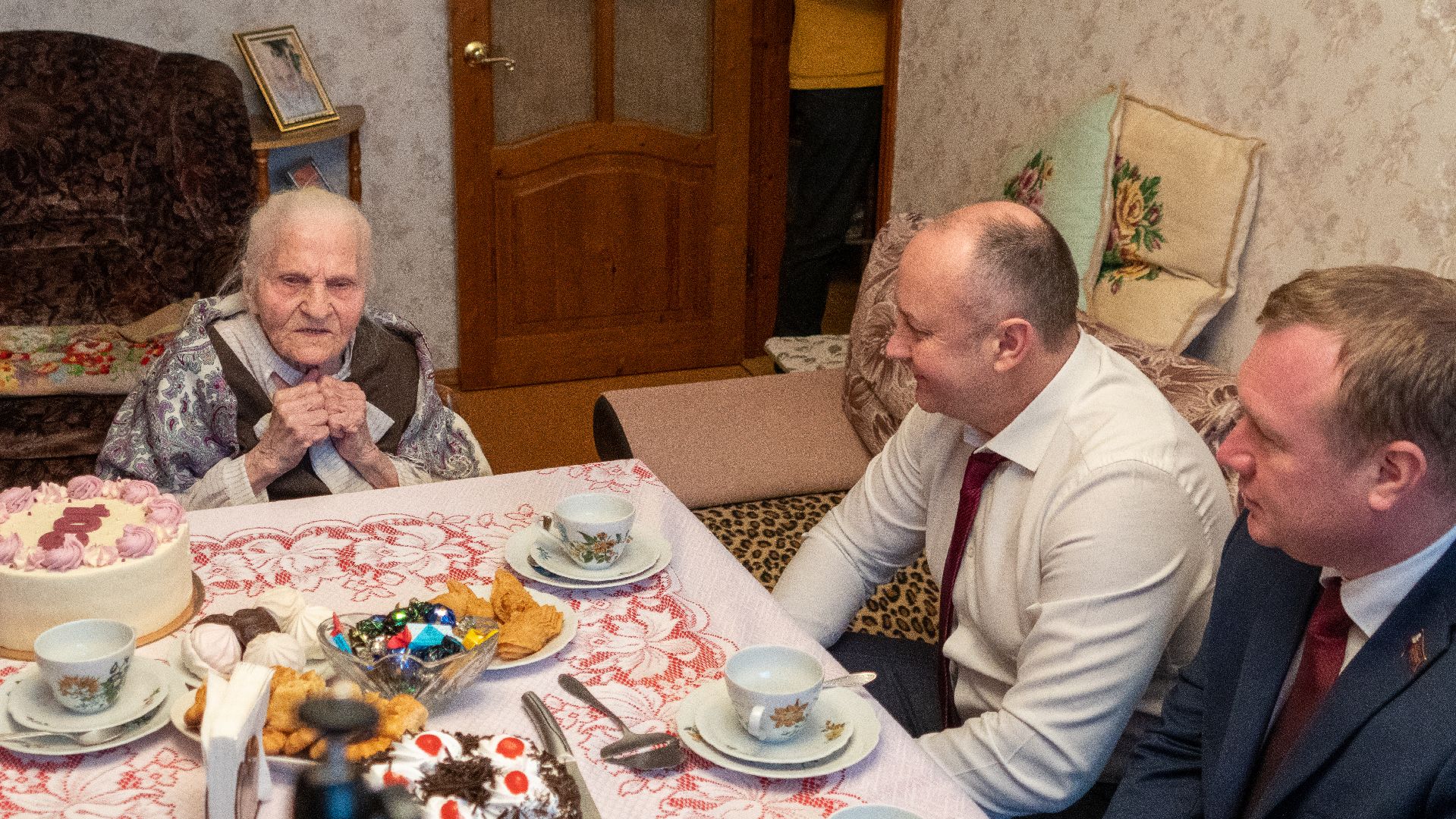 день защитника отечества, Егорьевск, ветеран, ветеран вов, день рожденье, 103 года,