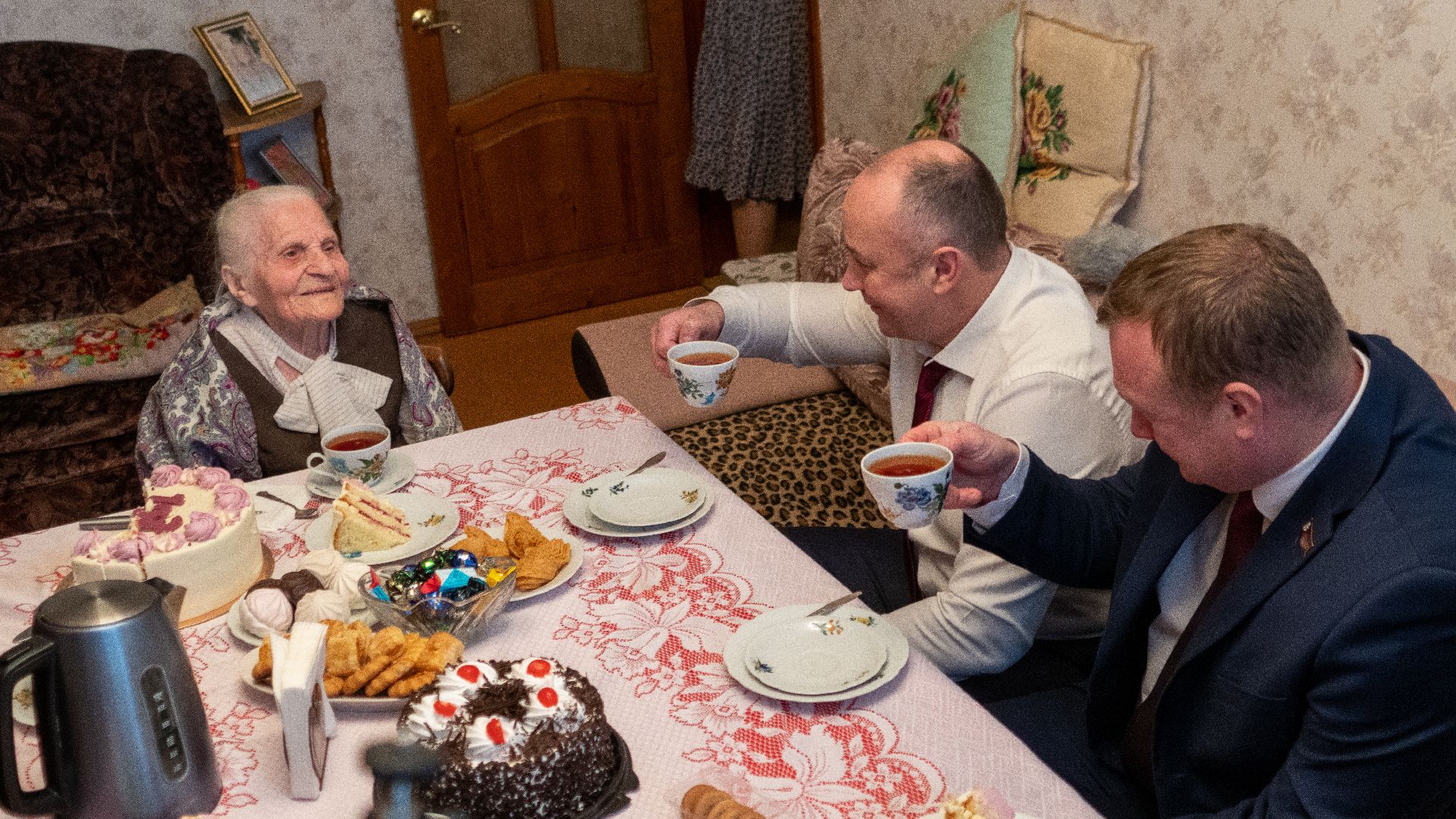 день защитника отечества, Егорьевск, ветеран, ветеран вов, день рожденье, 103 года,