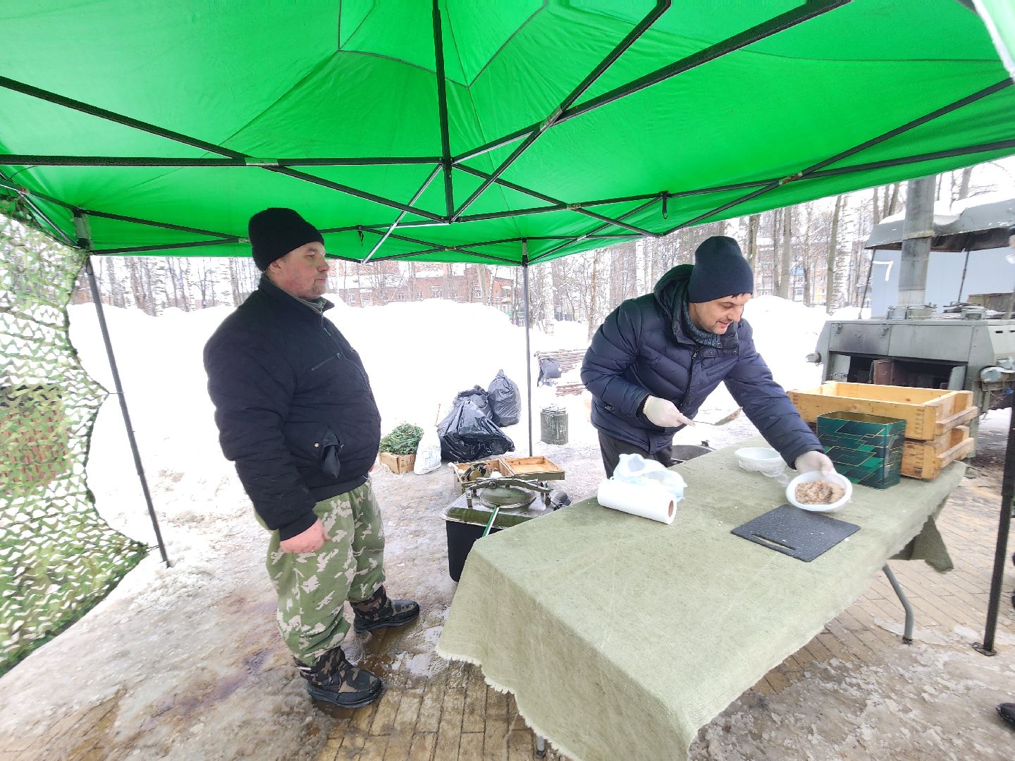 пушкино, день защитника отечества,полевая кухня,