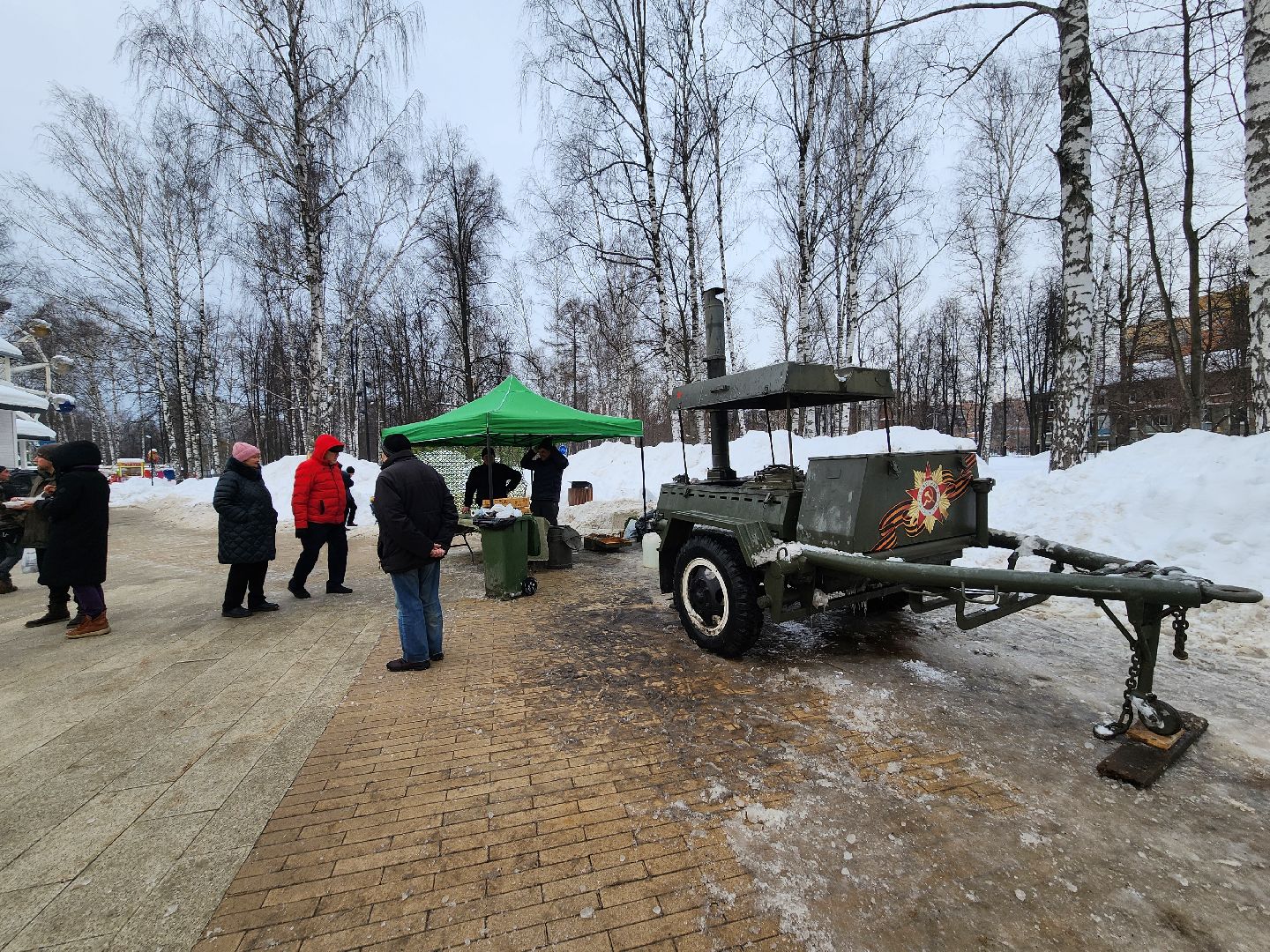 пушкино, день защитника отечества,полевая кухня,