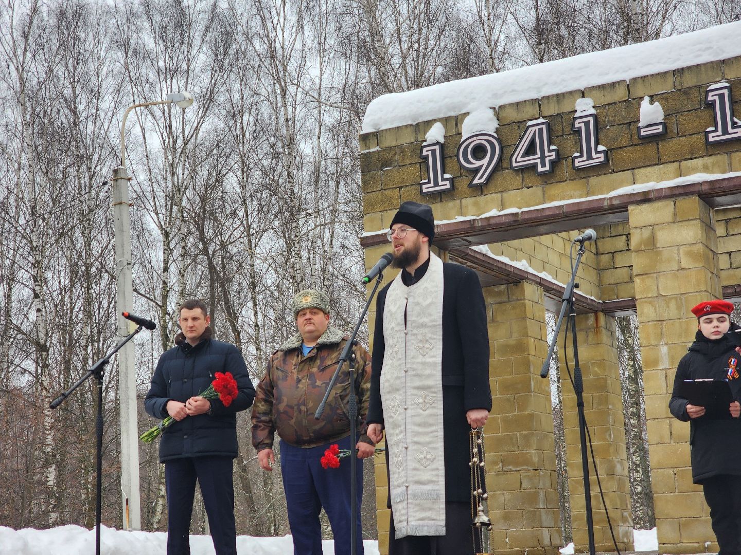 Павловский Посад, Городской округ Павловский Посад, Митинг, Праздник, 23 февраля, Цветы,