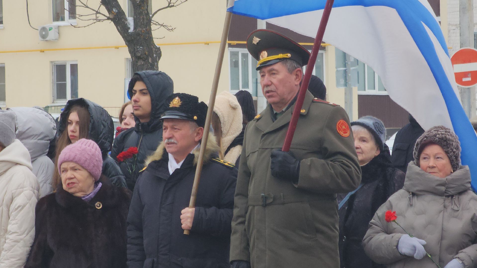 Павловский Посад, Городской округ Павловский Посад, Митинг, Праздник, 23 февраля, Цветы,