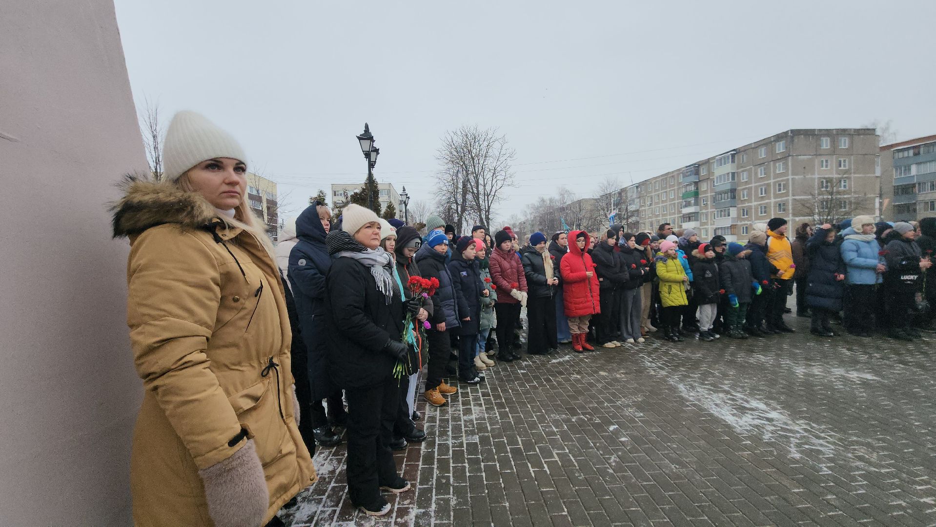 Павловский Посад, Городской округ Павловский Посад, Митинг, Праздник, 23 февраля, Цветы,