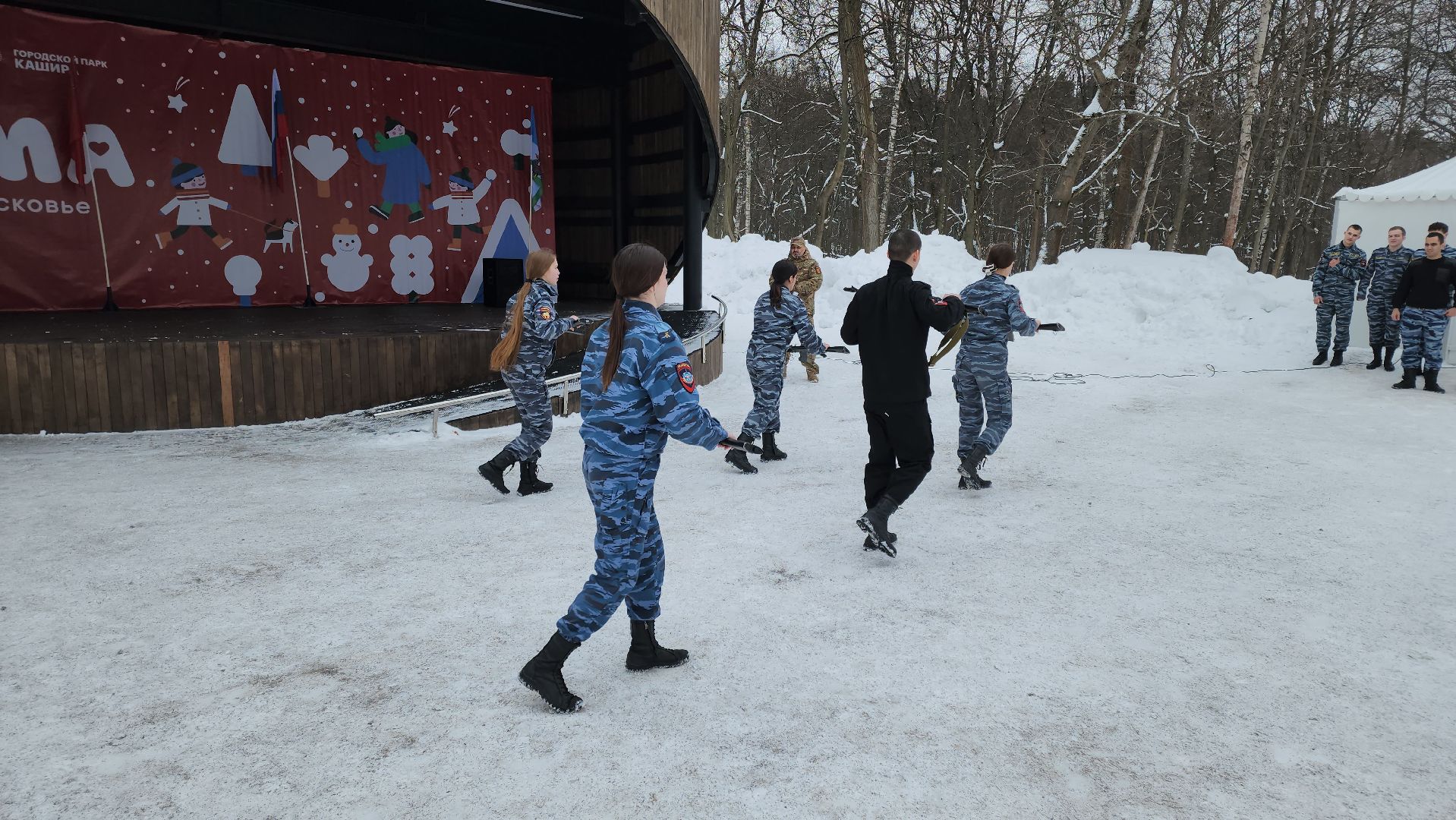 кашира, городской парк, день защитника отечества, 23 февраля, концерт, подмосковный колледж энергия, каданс, забава,