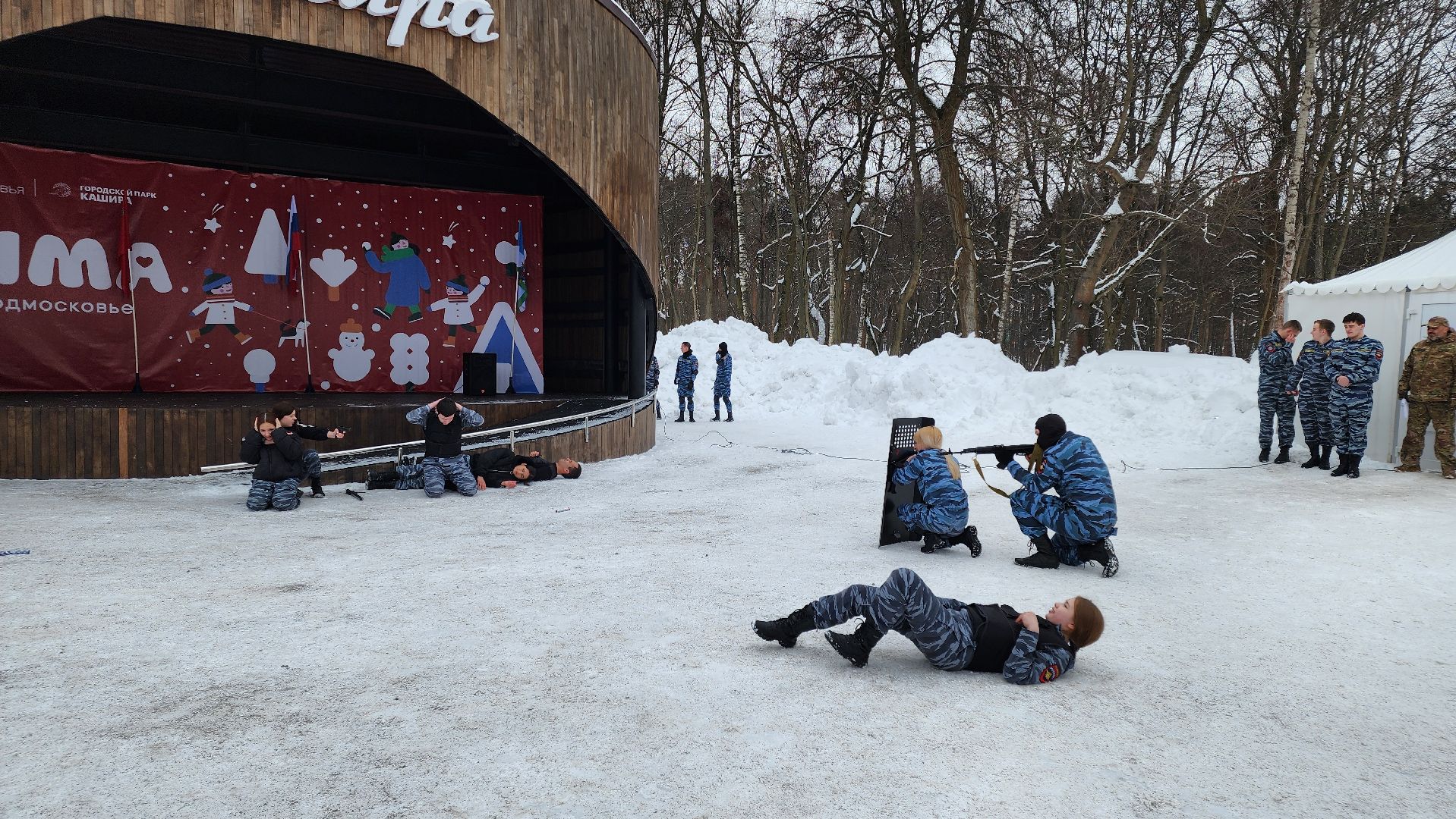 кашира, городской парк, день защитника отечества, 23 февраля, концерт, подмосковный колледж энергия, каданс, забава,