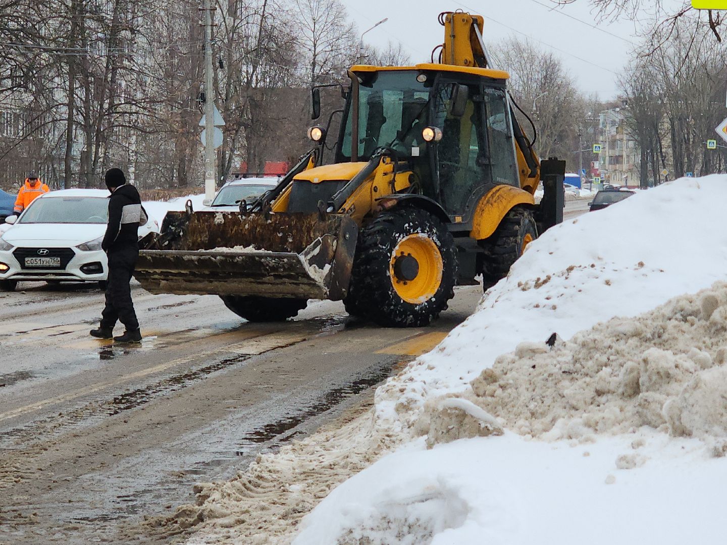 коломна, благоустройство, дороги, остановки, снег и наледь,