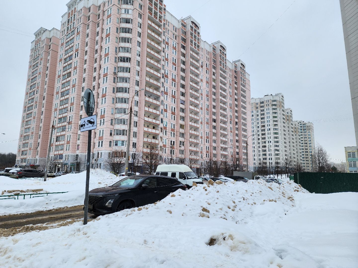 Подольск, контейнерные площадки, дорожные знаки, остановка запрещена,