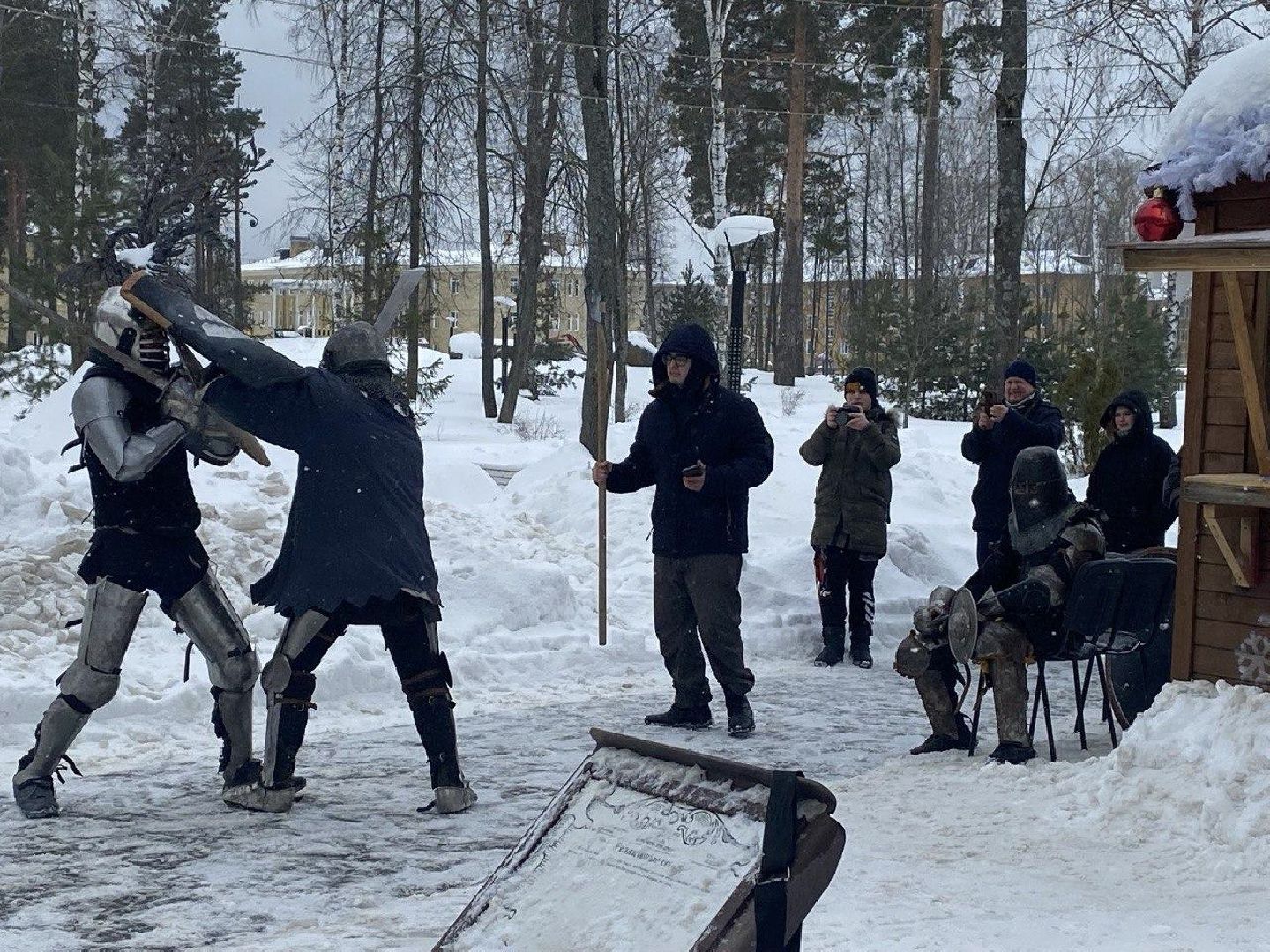 разрешите поздравить, парк, парк Крестов Брод, ДК Косякова, Рошаль, день защитника отечества,