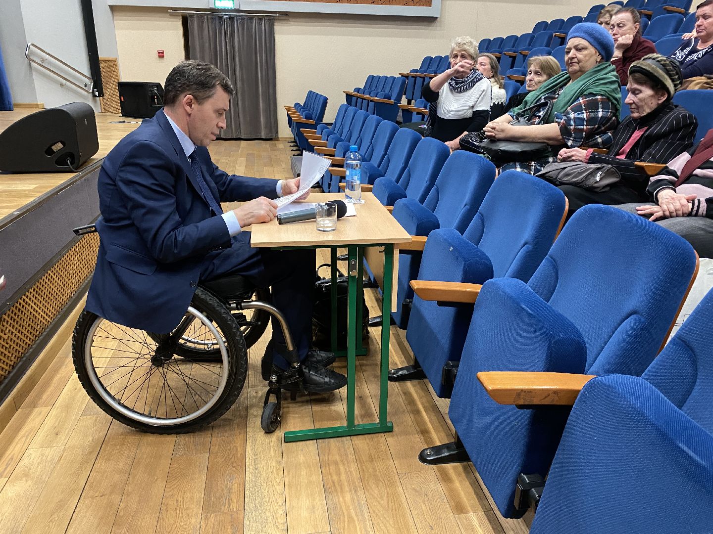 Депутат государственной думы, Михаил терентьев, инвалиды, встреча с жителями, дши,