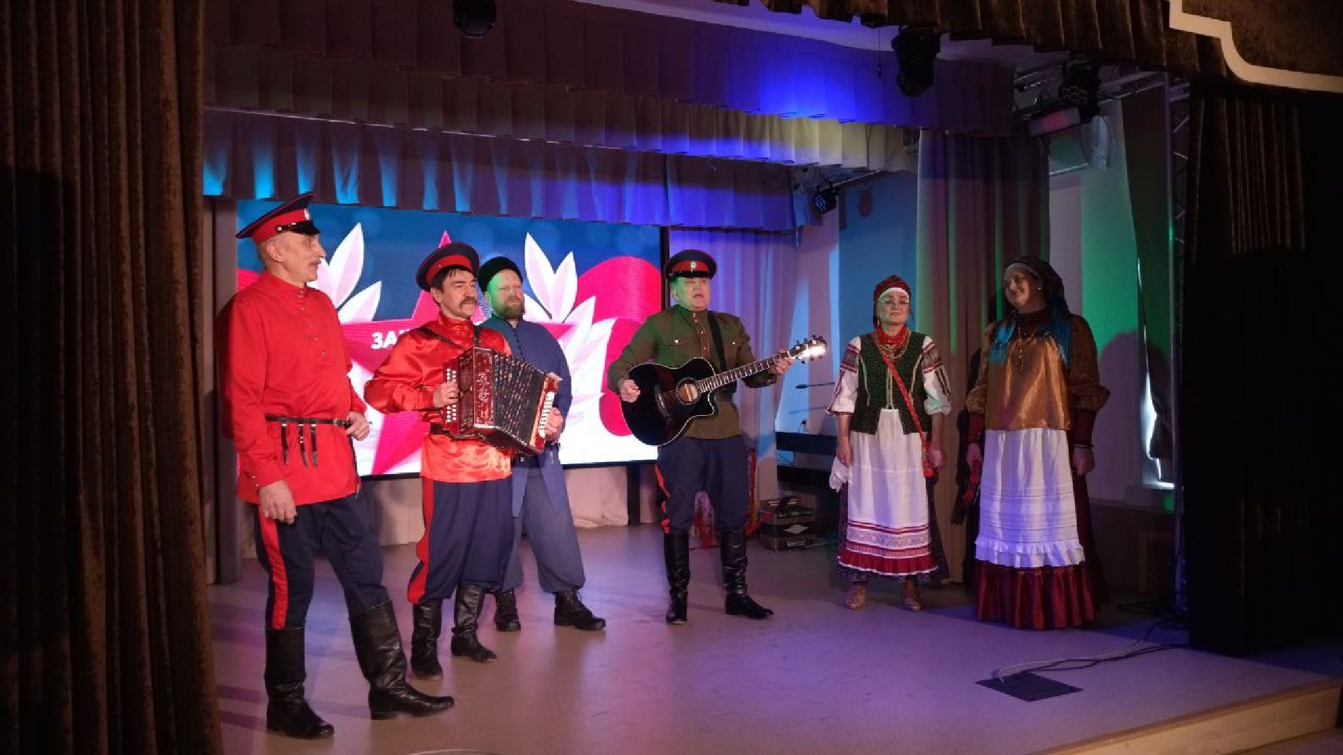 пушкино, концерт, казаки, день защитника отечества,