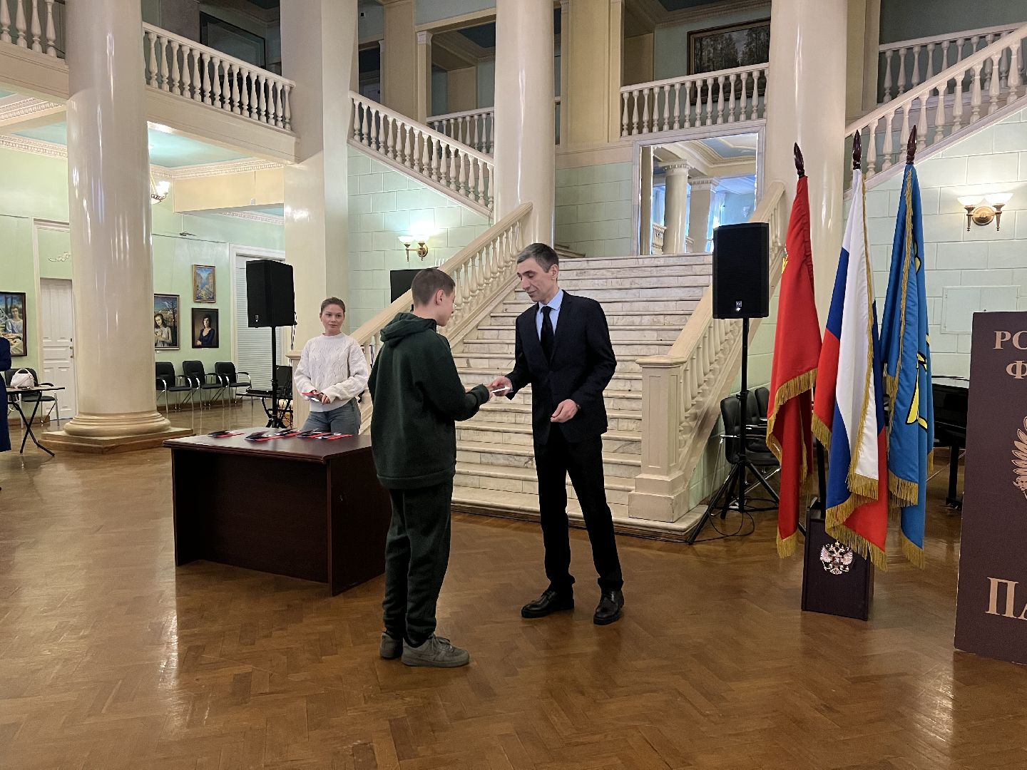 вручение паспортов, Дворец Культуры, Жуковский,юные жители Жуковского,