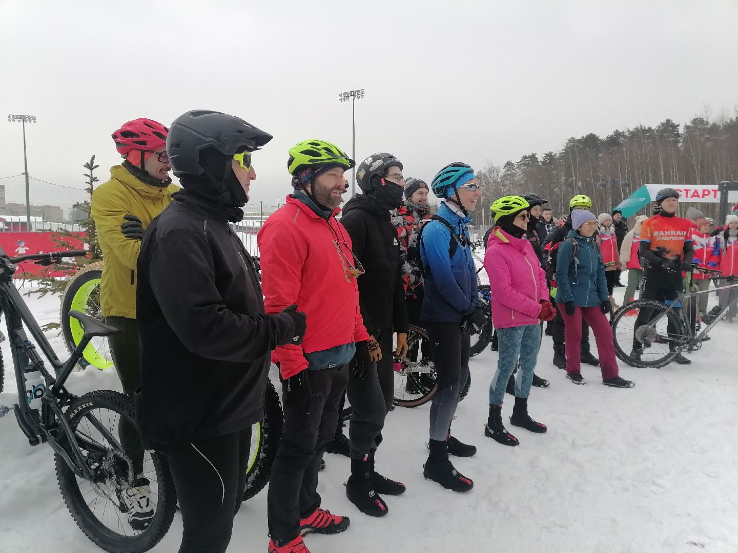 Велогонка, спорт в подмосковье, зима 2024,