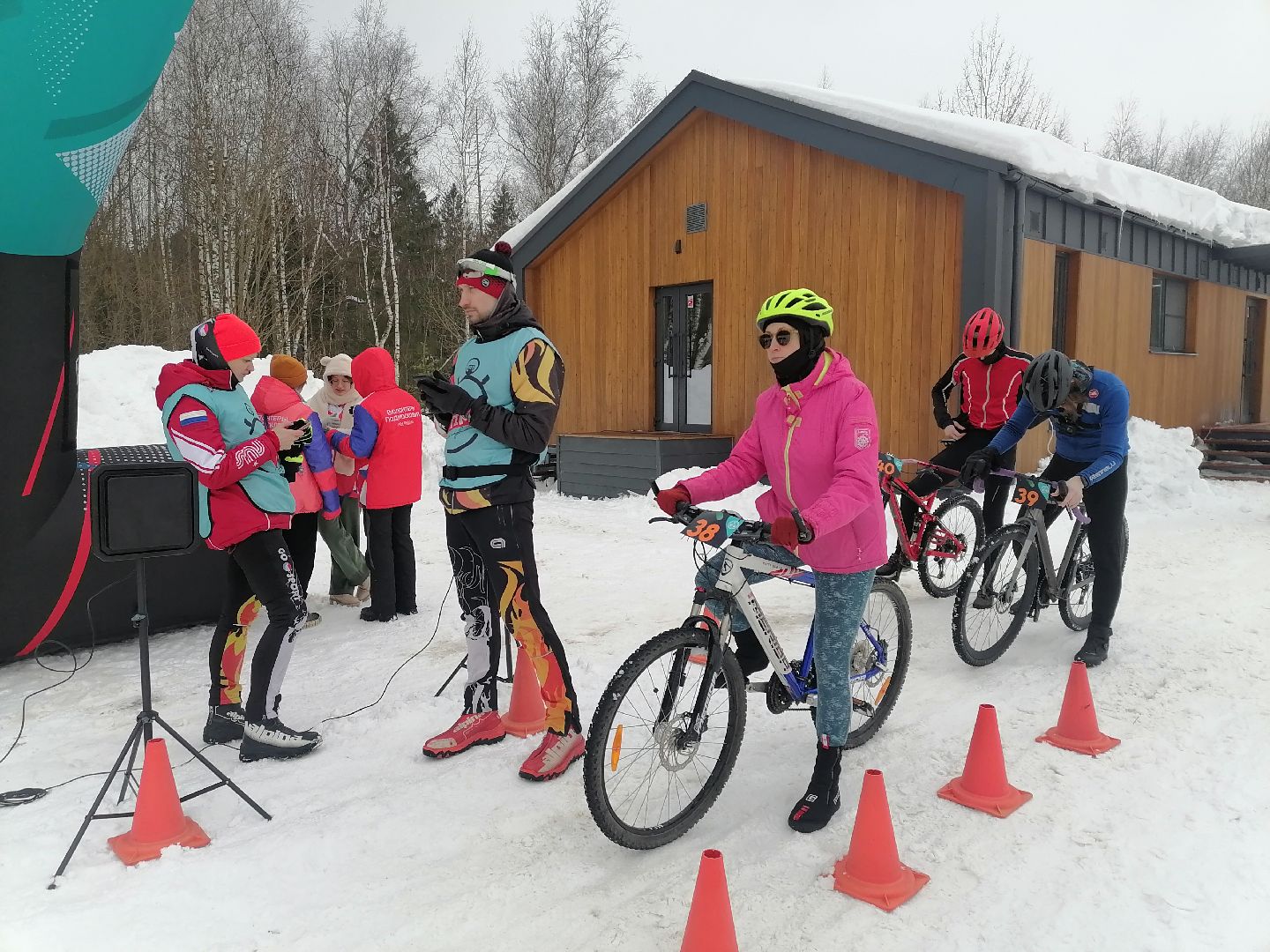 Велогонка, спорт в подмосковье, зима 2024,