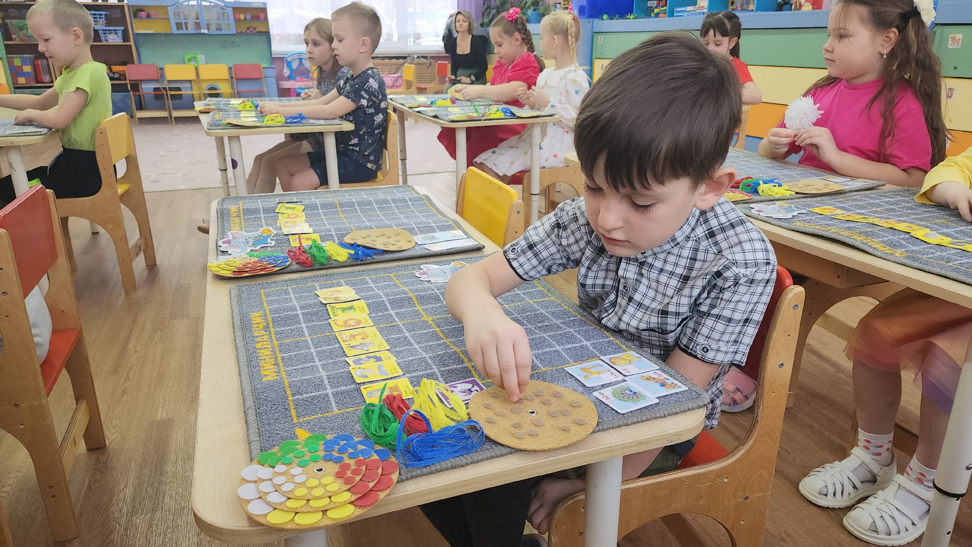 кашира, детский сад 7, школа 9, предшкола, коврограф мини ларчик, математика, подготовка к школе,