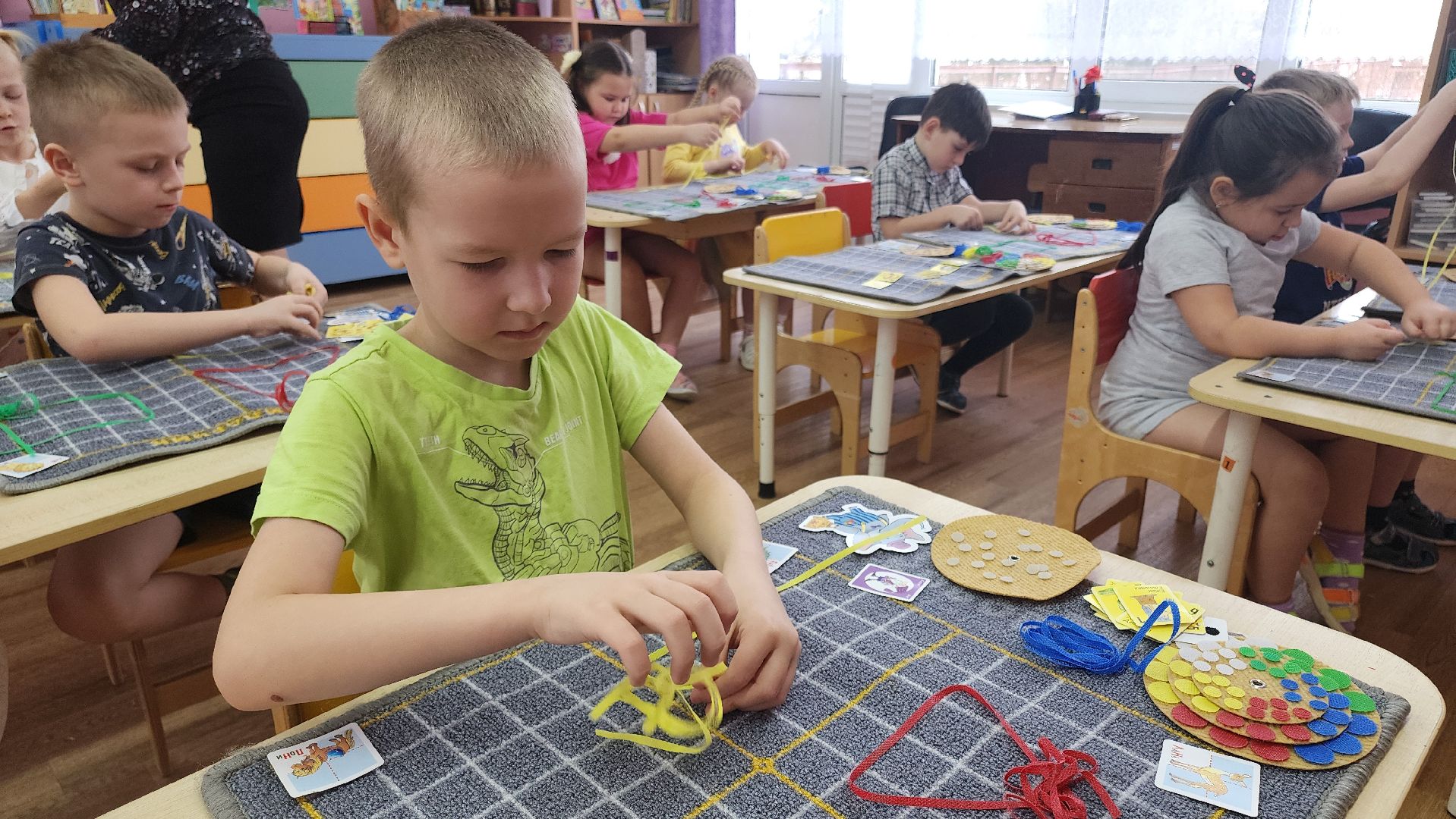 кашира, детский сад 7, школа 9, предшкола, коврограф мини ларчик, математика, подготовка к школе,
