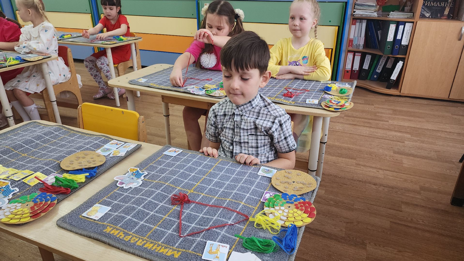 кашира, детский сад 7, школа 9, предшкола, коврограф мини ларчик, математика, подготовка к школе,