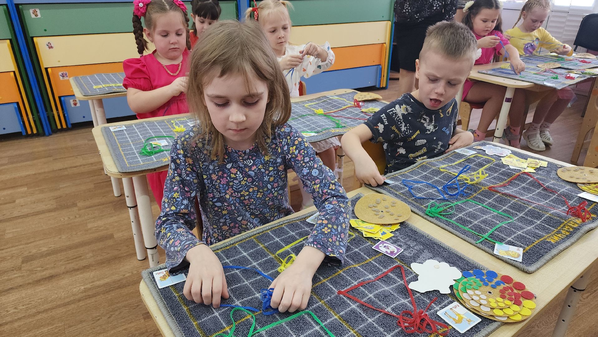 кашира, детский сад 7, школа 9, предшкола, коврограф мини ларчик, математика, подготовка к школе,