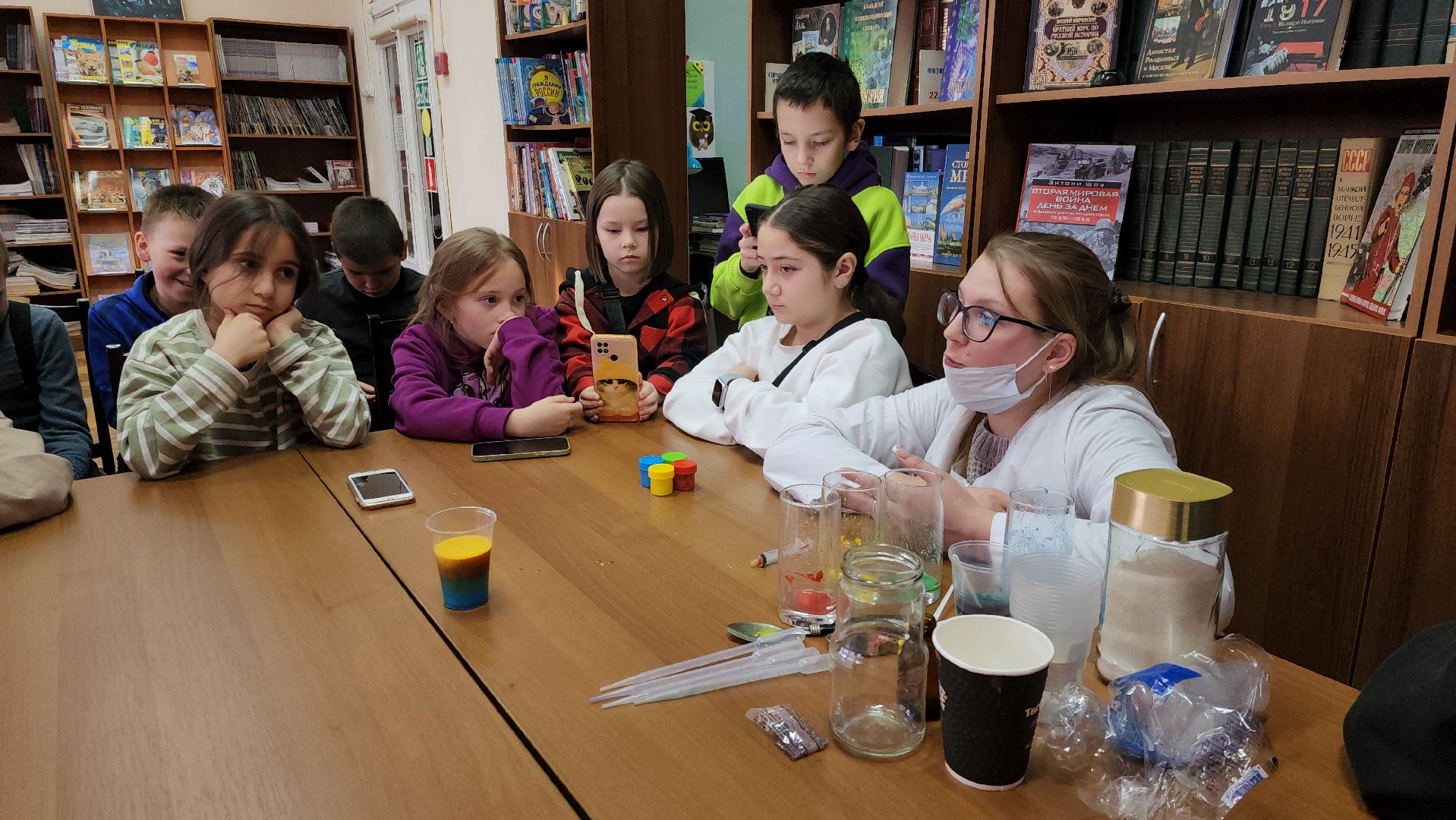 химия, урок химии, библиотека, рузская библиотека, рузский городской округ, образование, опыты,