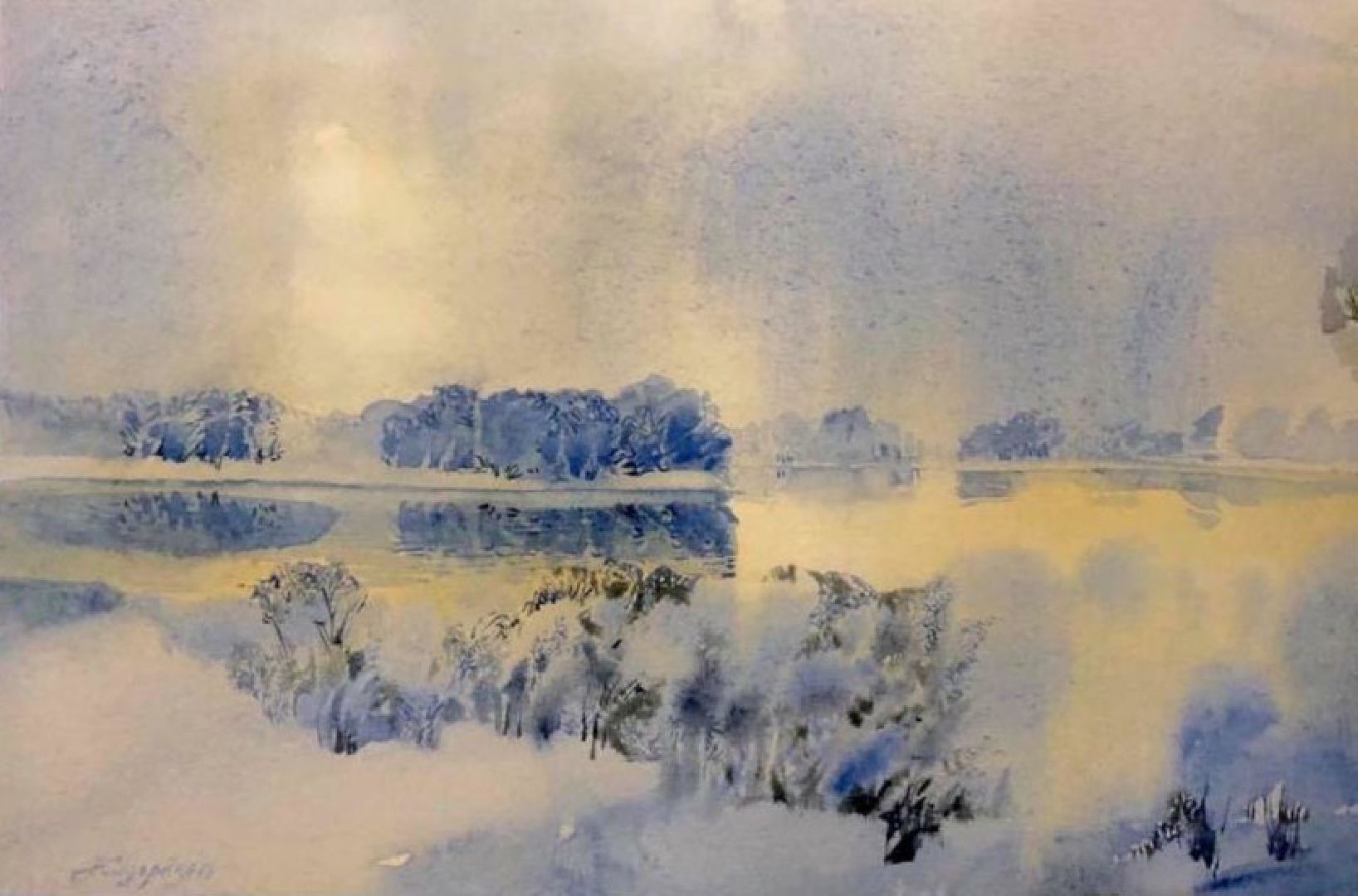 Анна Сидорина, художник, выставка, акварель, Дом телешова, Москва,Невидимый свет,