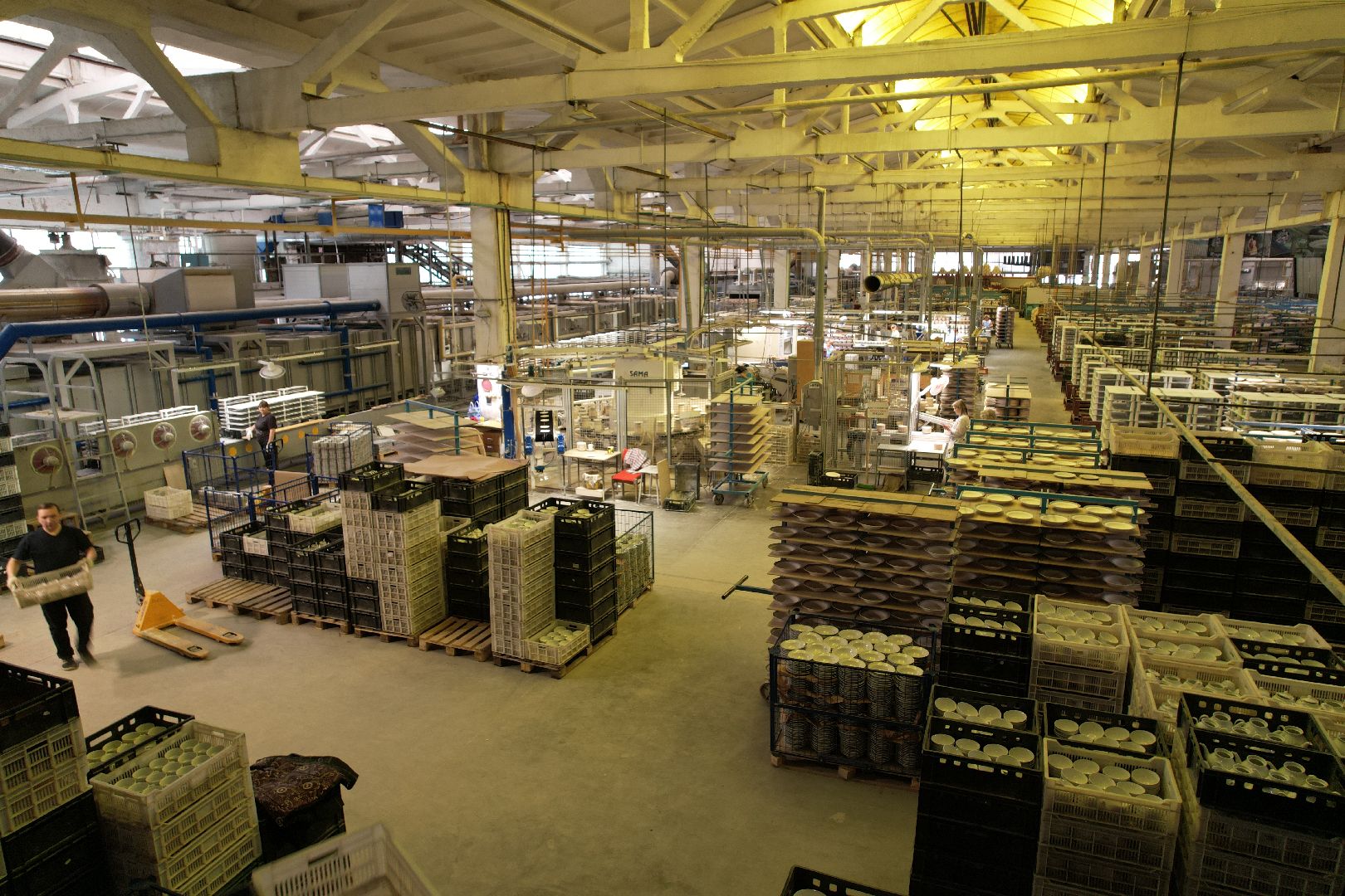 видео с коптера, завод, фарфор,