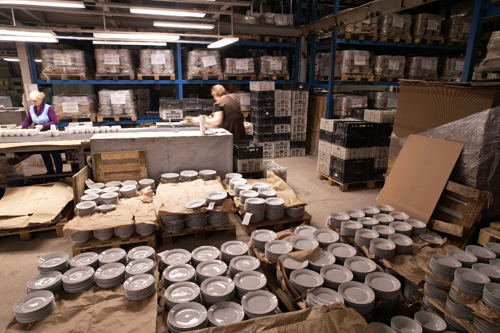 видео с коптера, завод, фарфор,