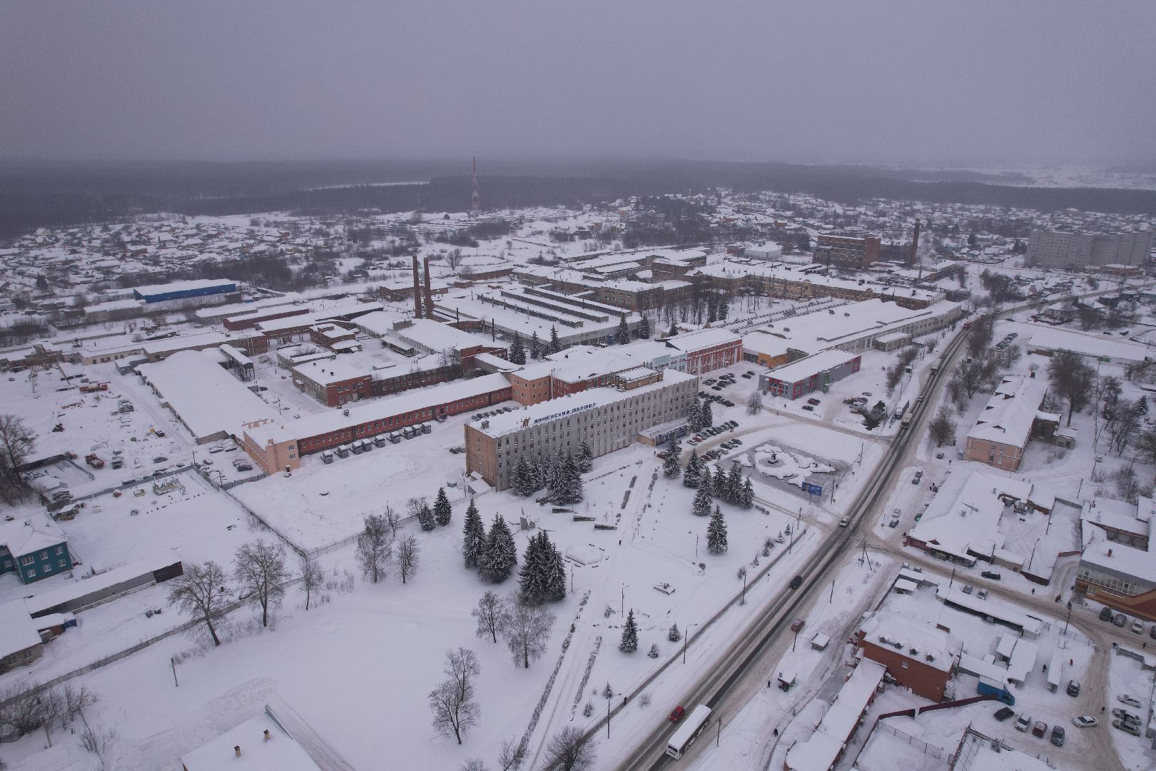 видео с коптера, завод, фарфор,