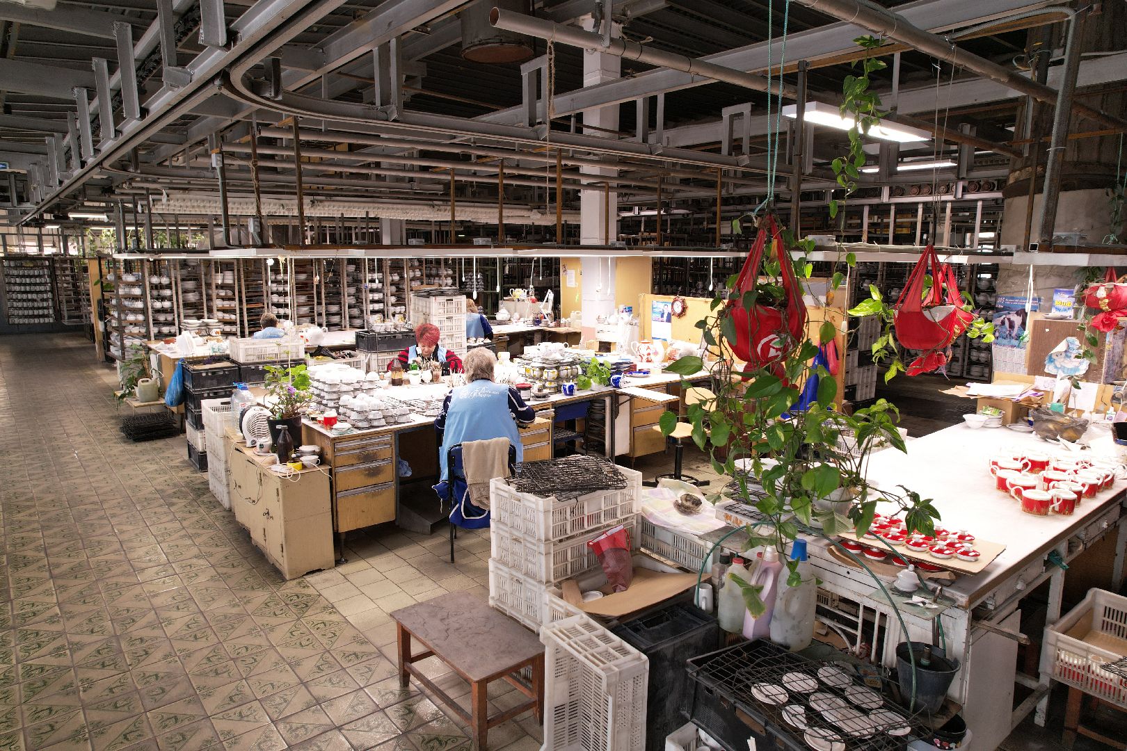 видео с коптера, завод, фарфор,