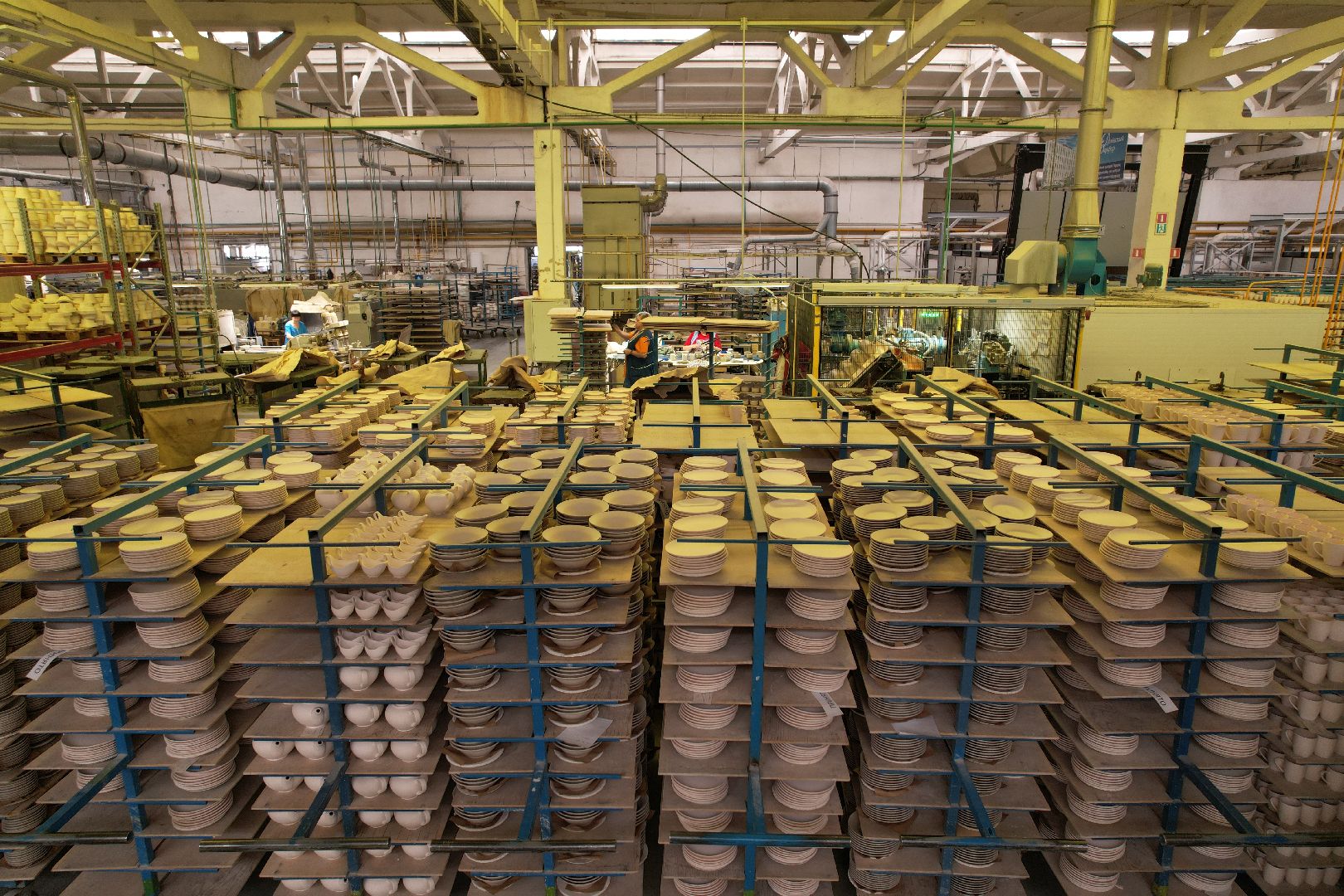 видео с коптера, завод, фарфор,