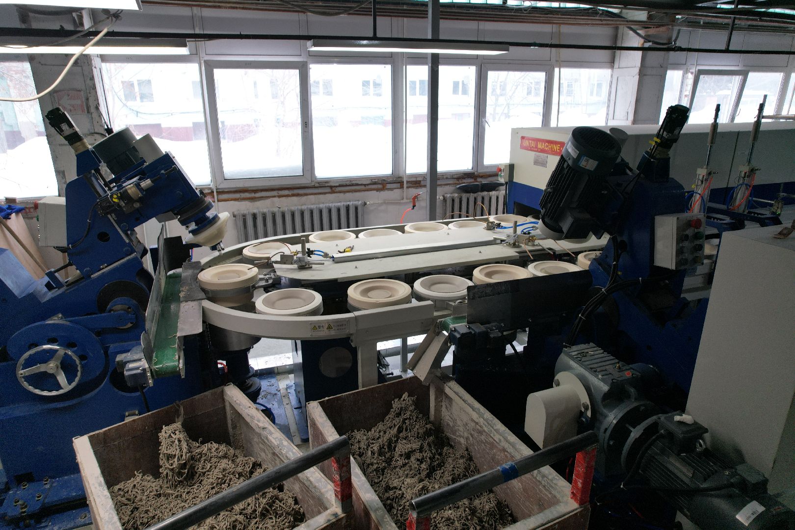 видео с коптера, завод, фарфор,